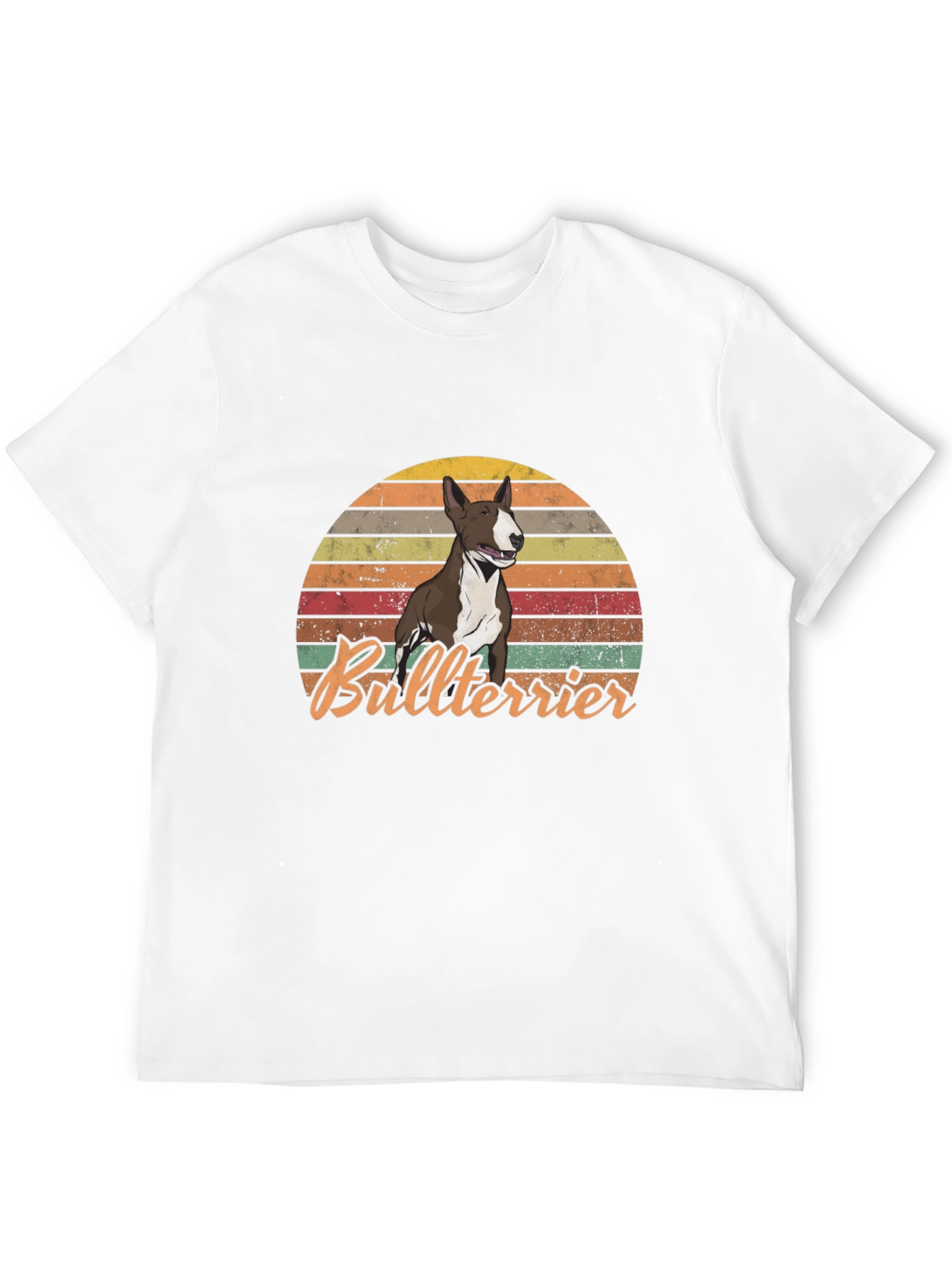 Retro Bullterrier Sunset T-Shirt
