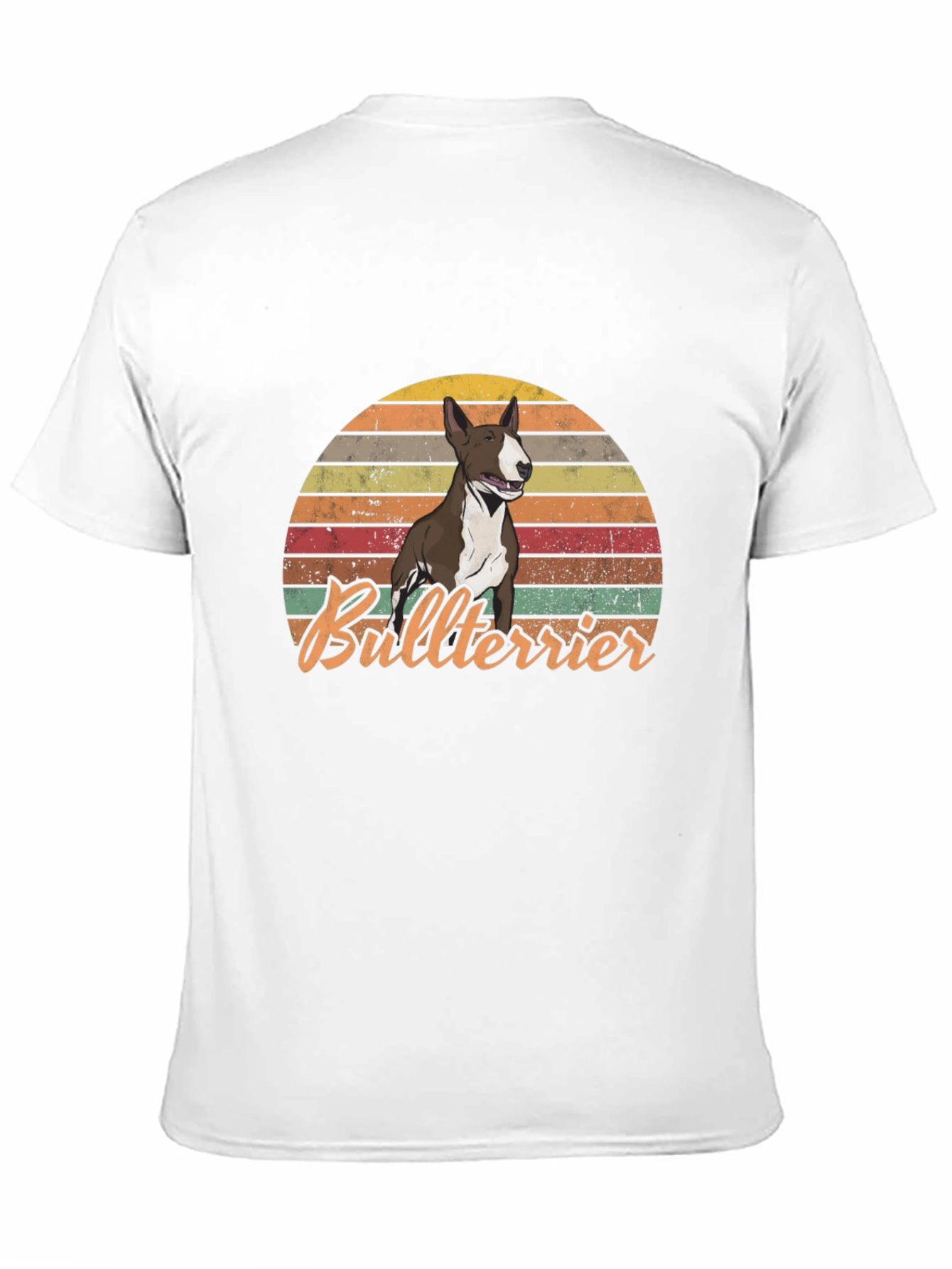 Retro Bullterrier Sunset T-Shirt