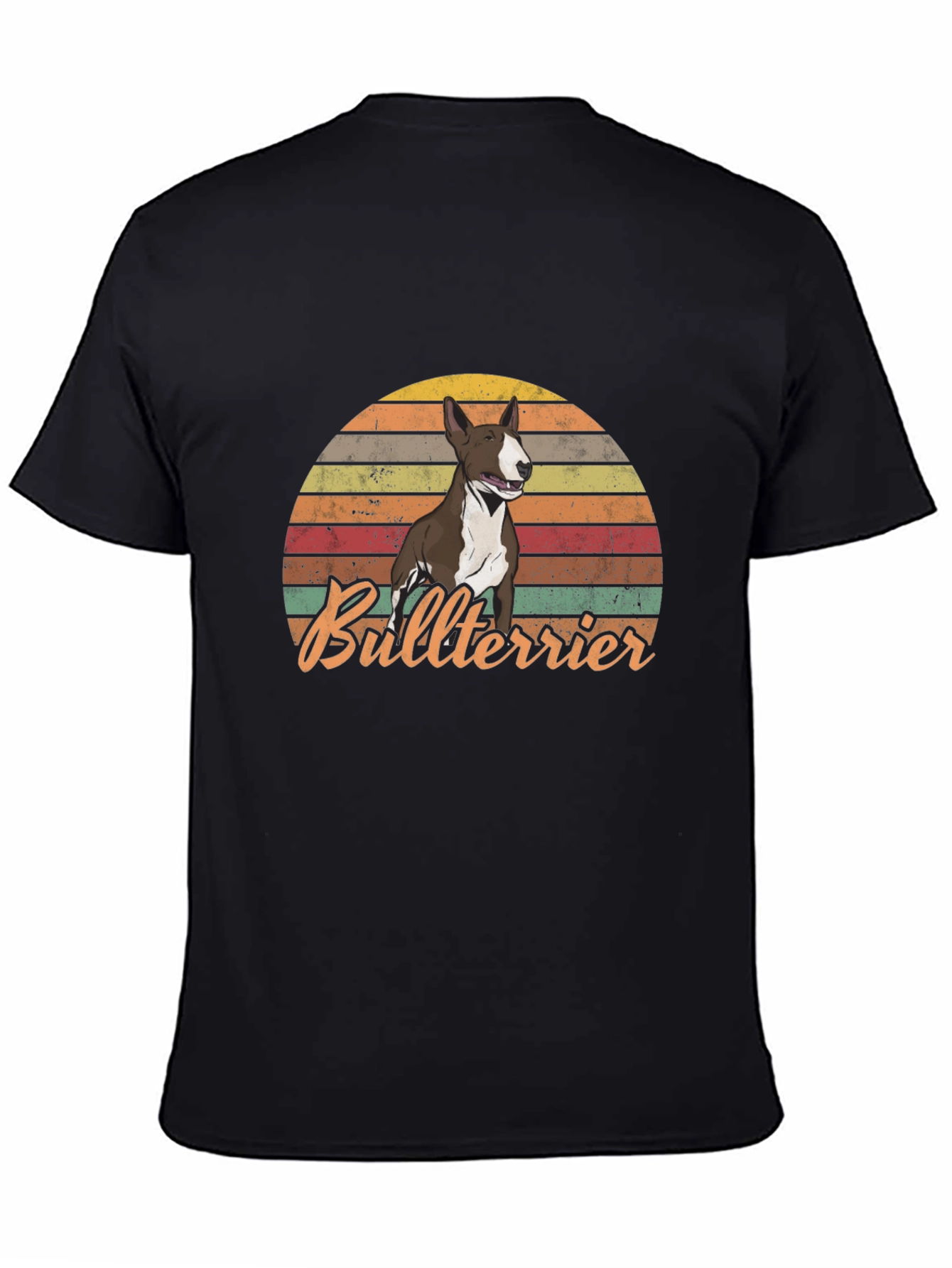 Retro Bullterrier Sunset T-Shirt