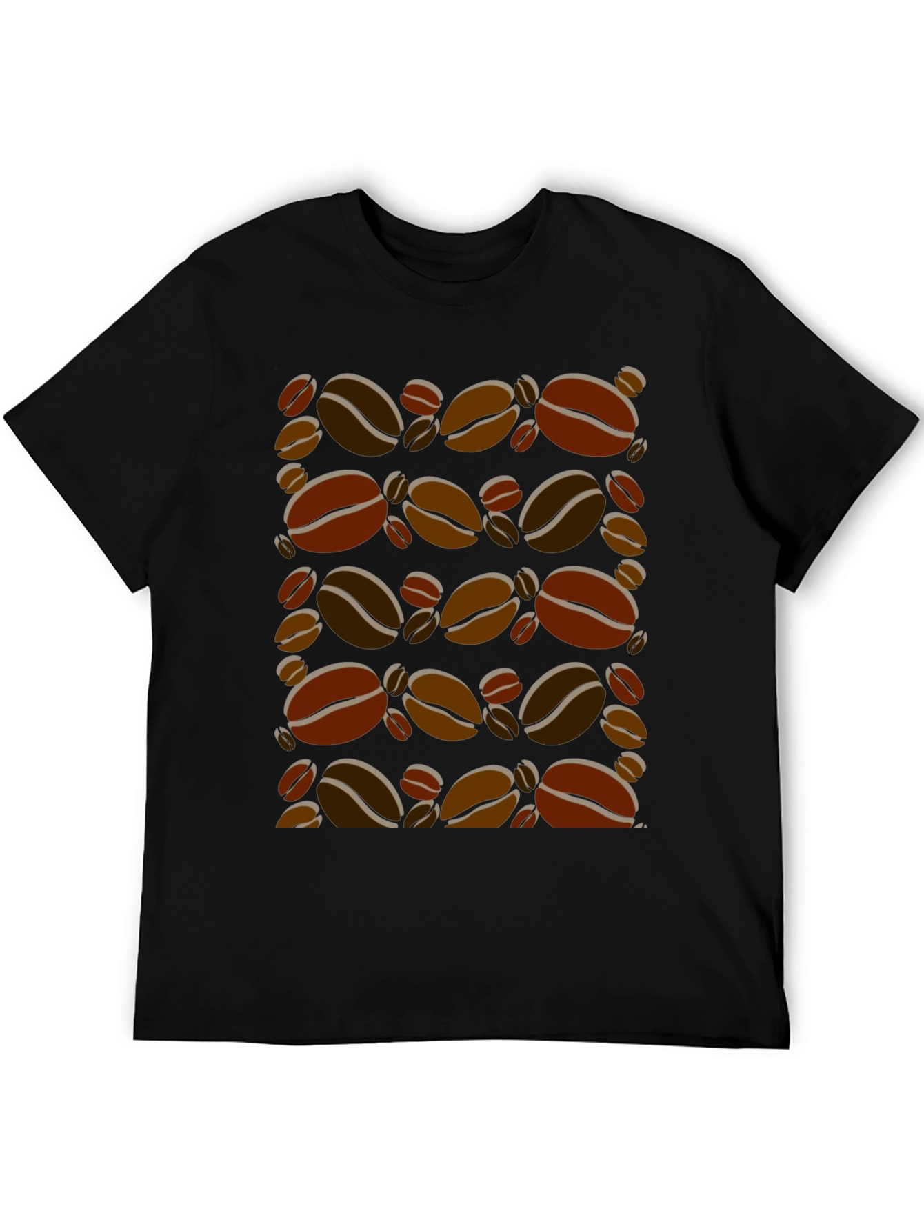 Coffee Bean Print T-Shirt - Trendy Graphic Tee