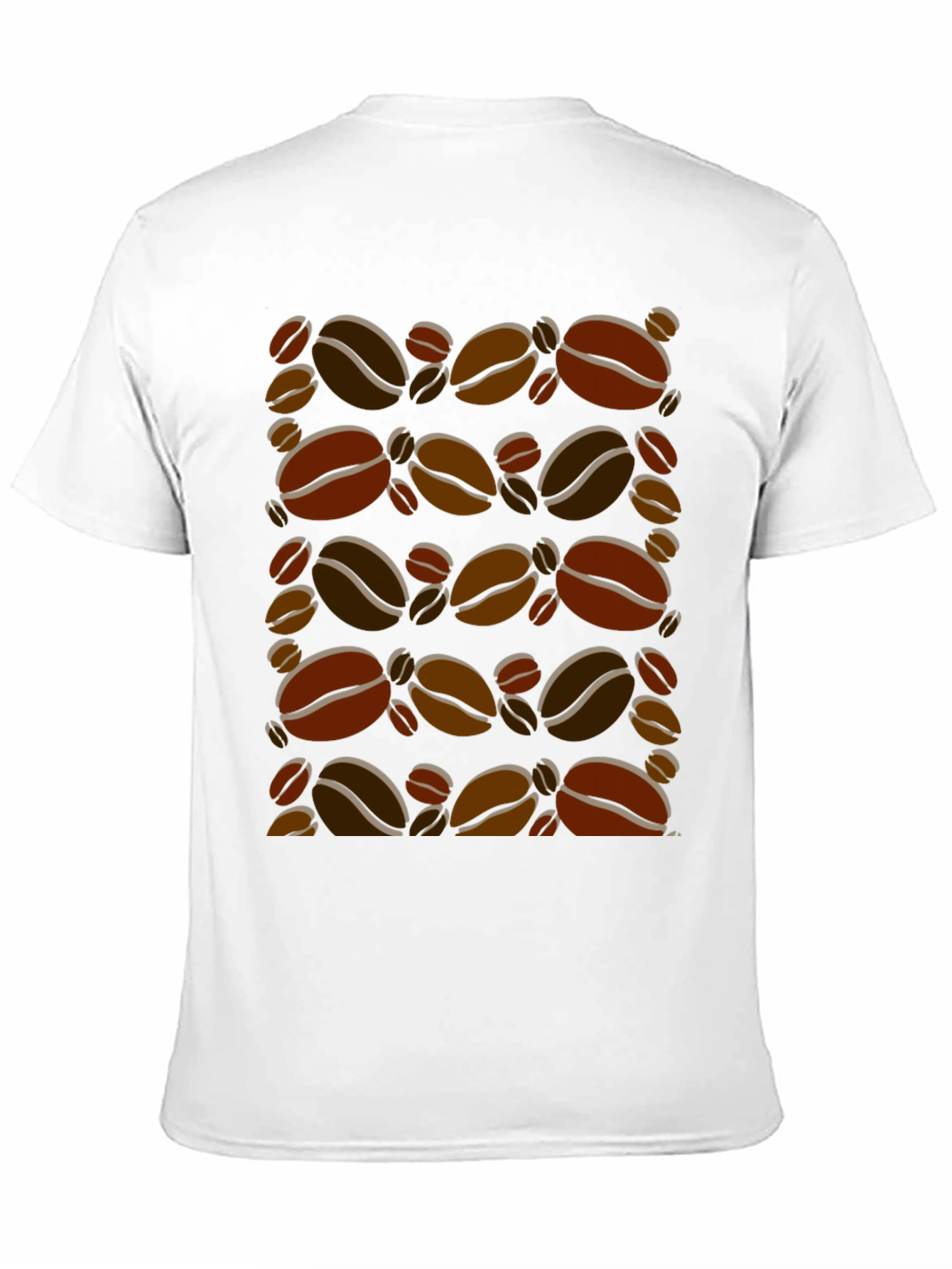 Coffee Bean Print T-Shirt - Trendy Graphic Tee