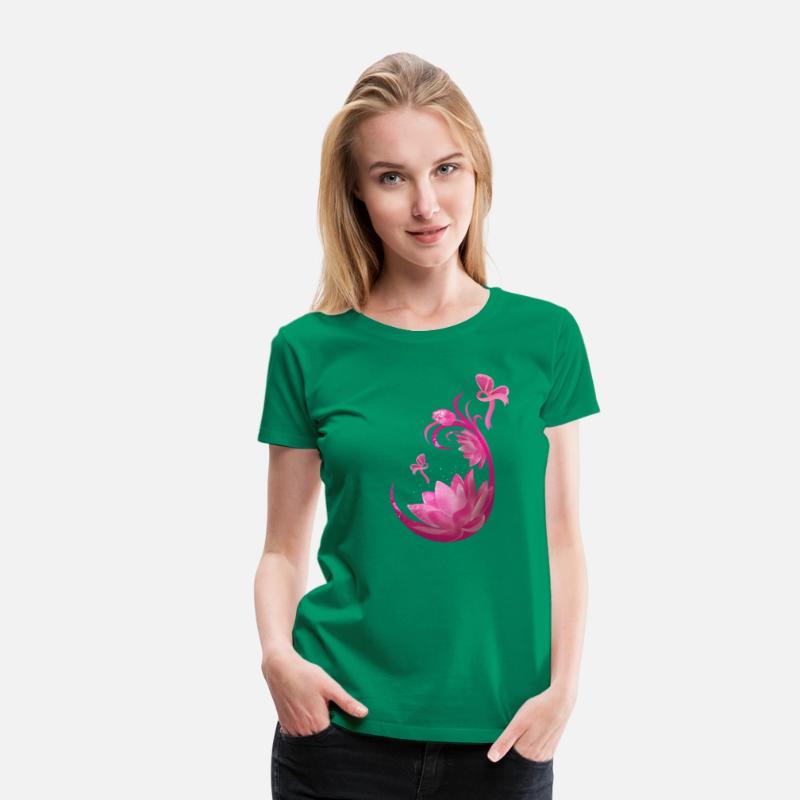 Breast Cancer Motivation Fighter Lotus Flower