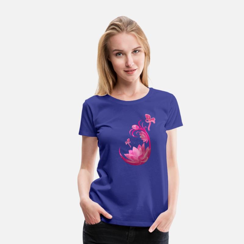 Breast Cancer Motivation Fighter Lotus Flower