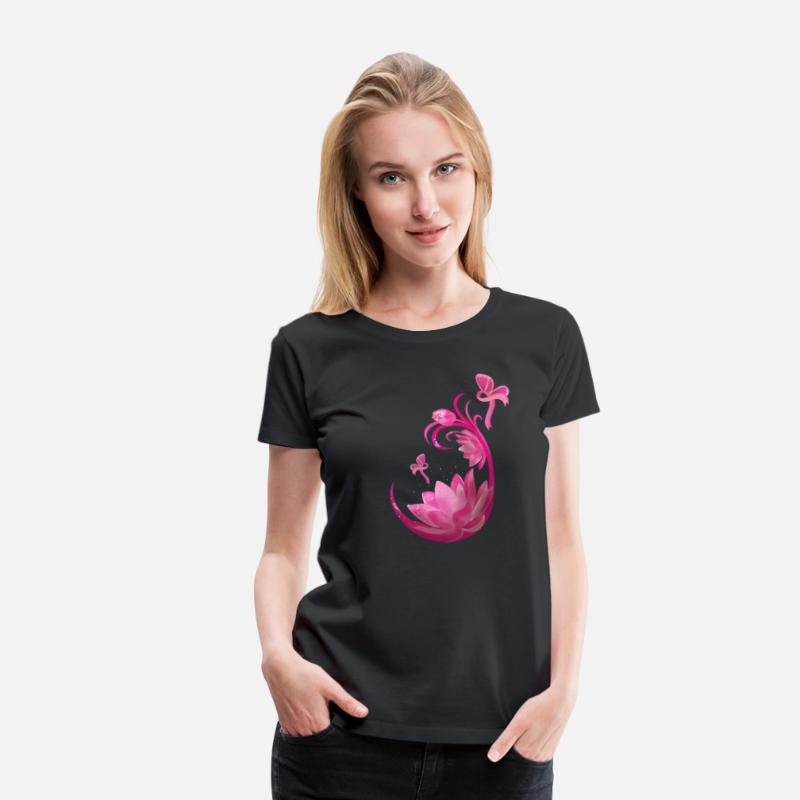 Breast Cancer Motivation Fighter Lotus Flower