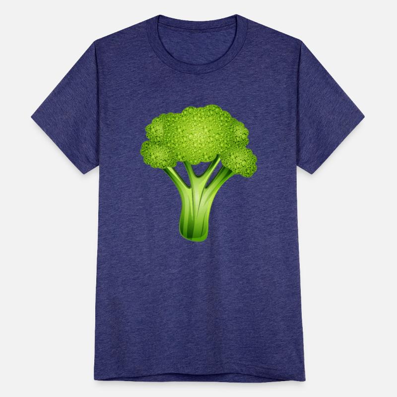 Bright green broccoli in a stylish comic style