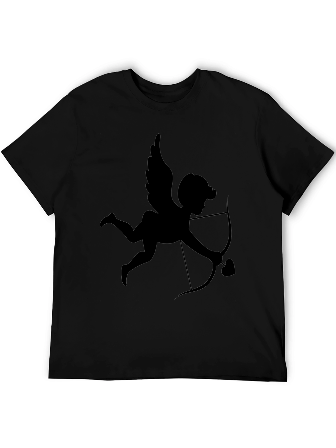Cupid Graphic Tee - Black Valentines Day Shirt