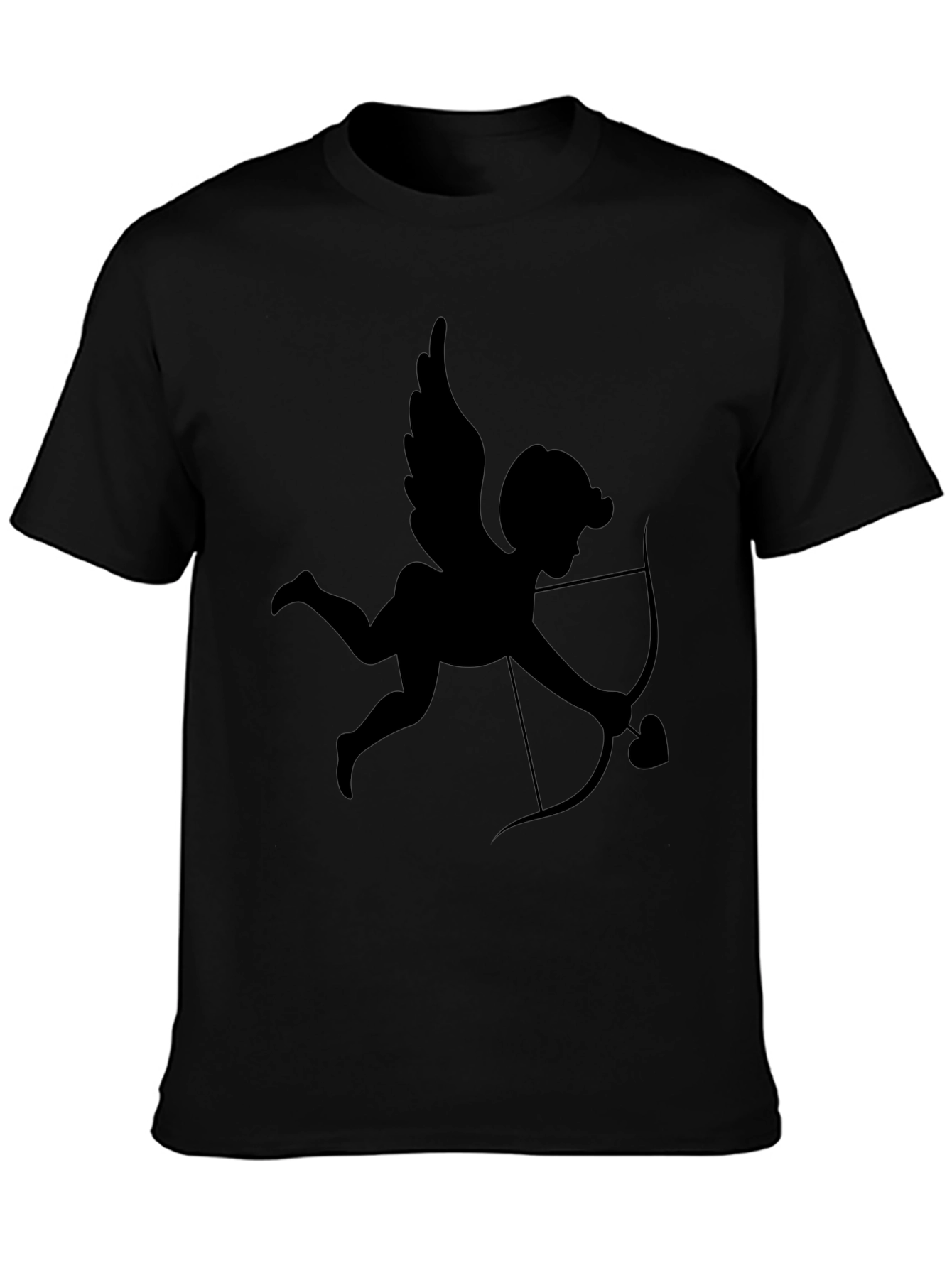 Cupid Graphic Tee - Black Valentines Day Shirt