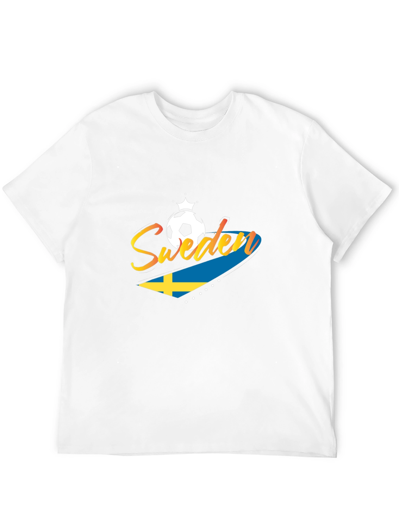 Sweden Soccer T-Shirt - Black Jersey for Fans