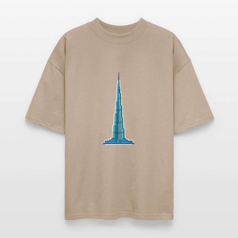 Burj Khalifa – Dubai Skyline Icon Vector Design