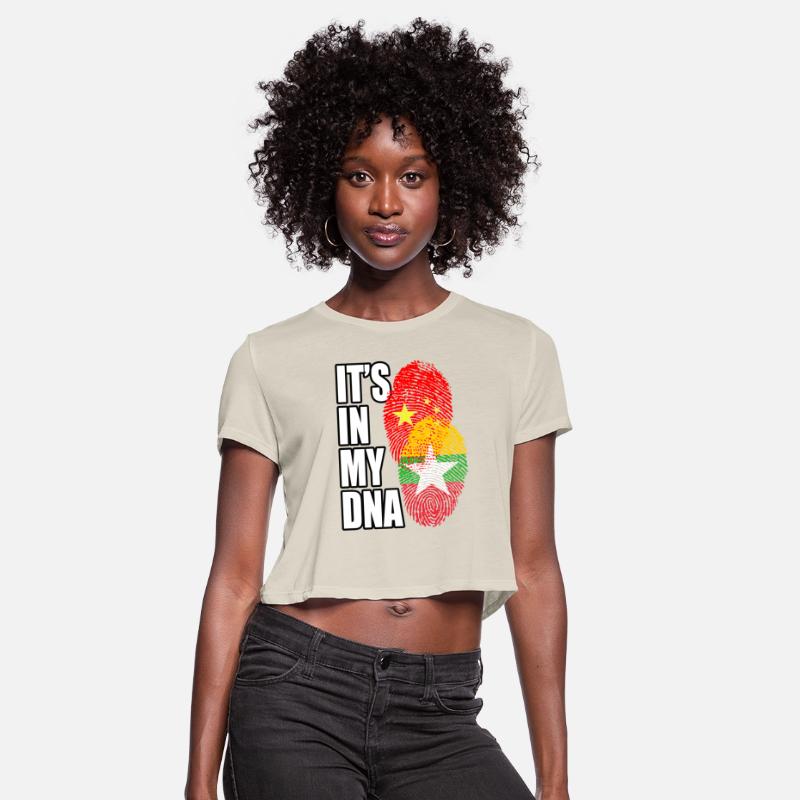 Burmese And Chinese Mix Heritage DNA Flag