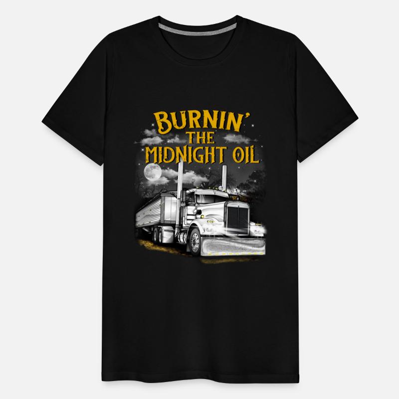 Burning the midnight oil tshirt -gift