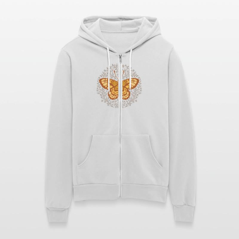 Butterfly insect with flowers.