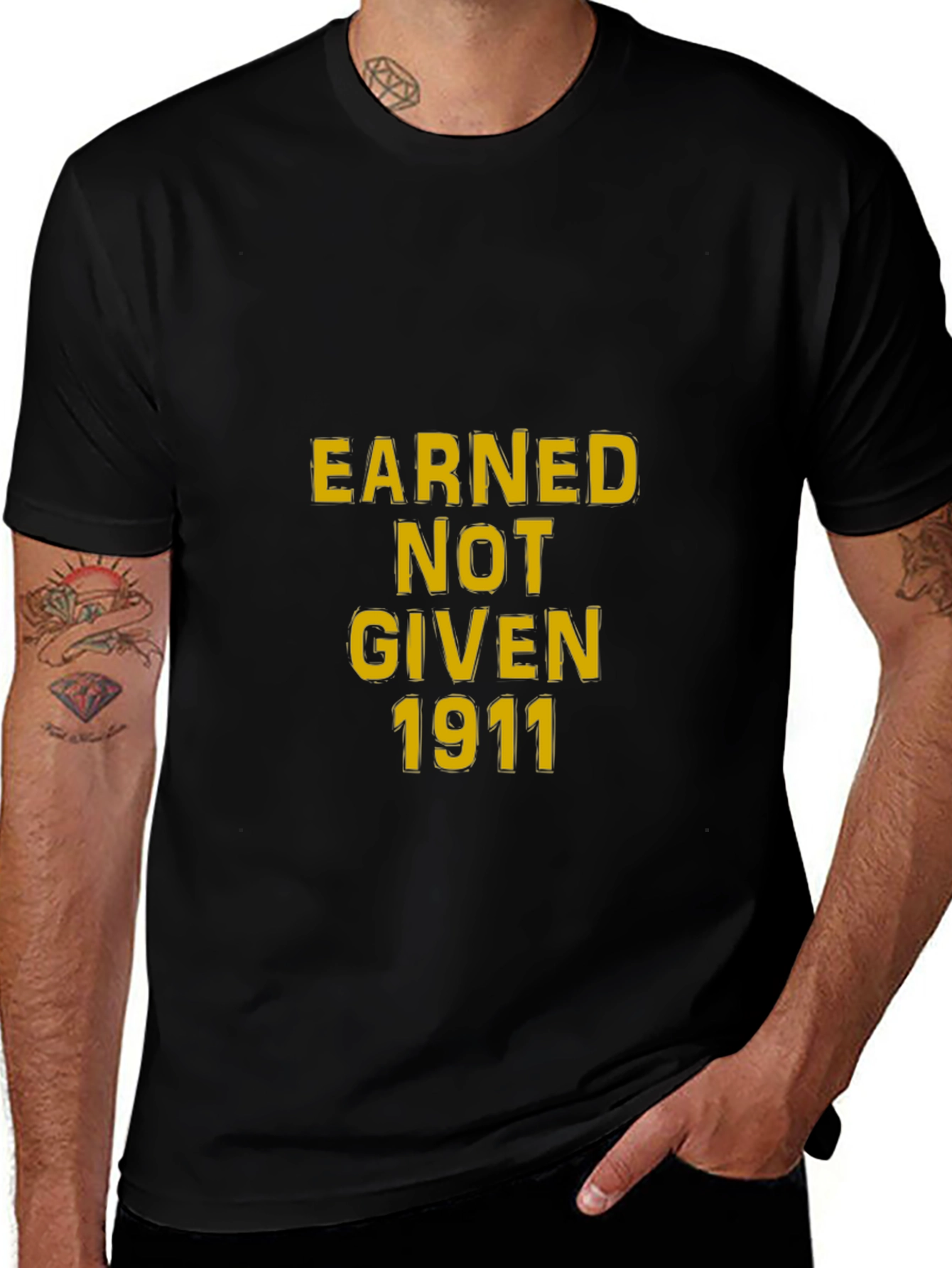 Earned Not Given 1911 Black T-Shirt