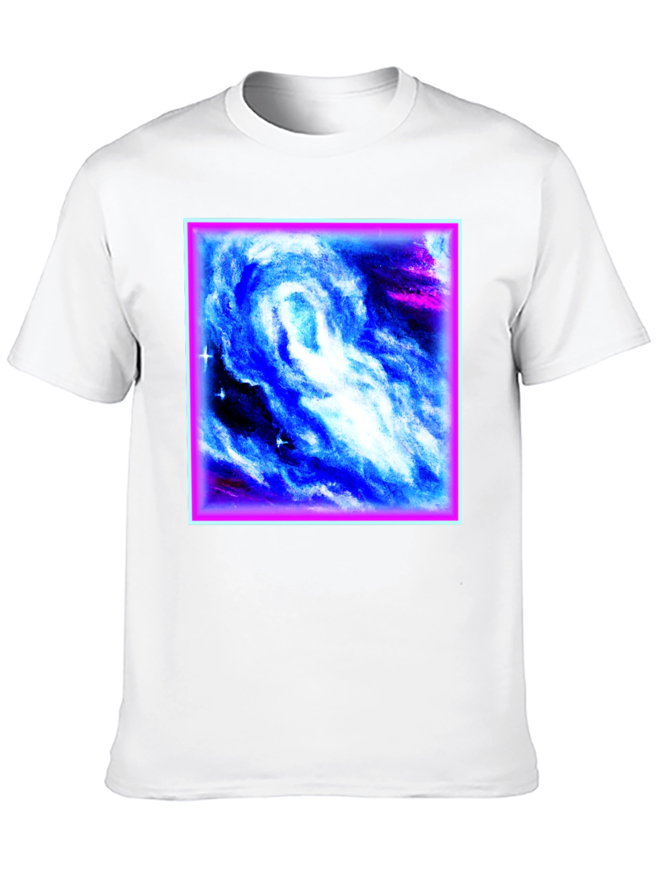 Nebula Galaxy Graphic Black T-Shirt