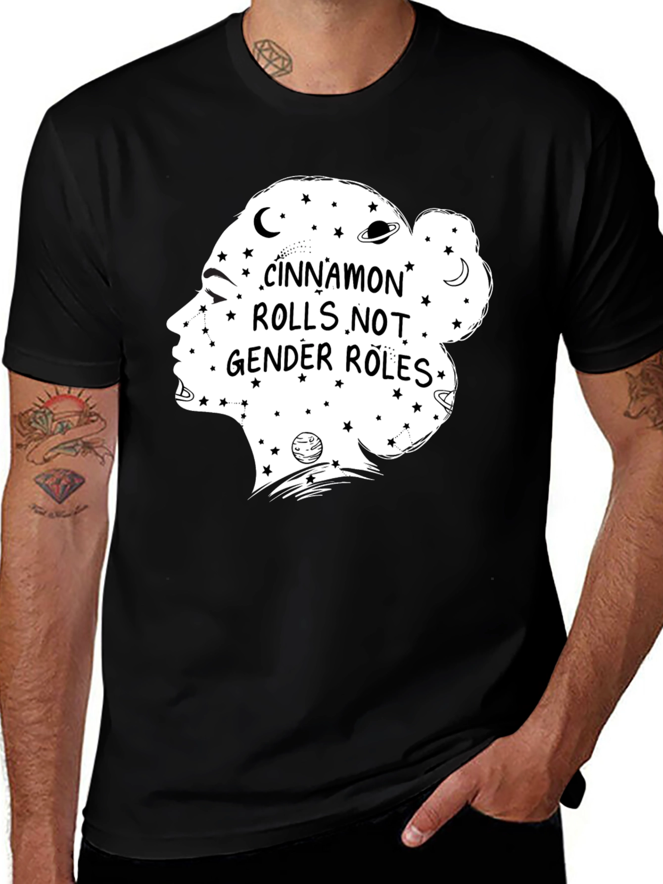 Cinnamon Rolls Not Gender Roles Graphic Tee - Unisex