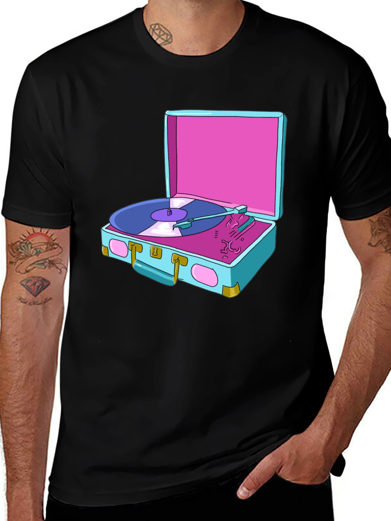Retro Turntable Graphic Tee