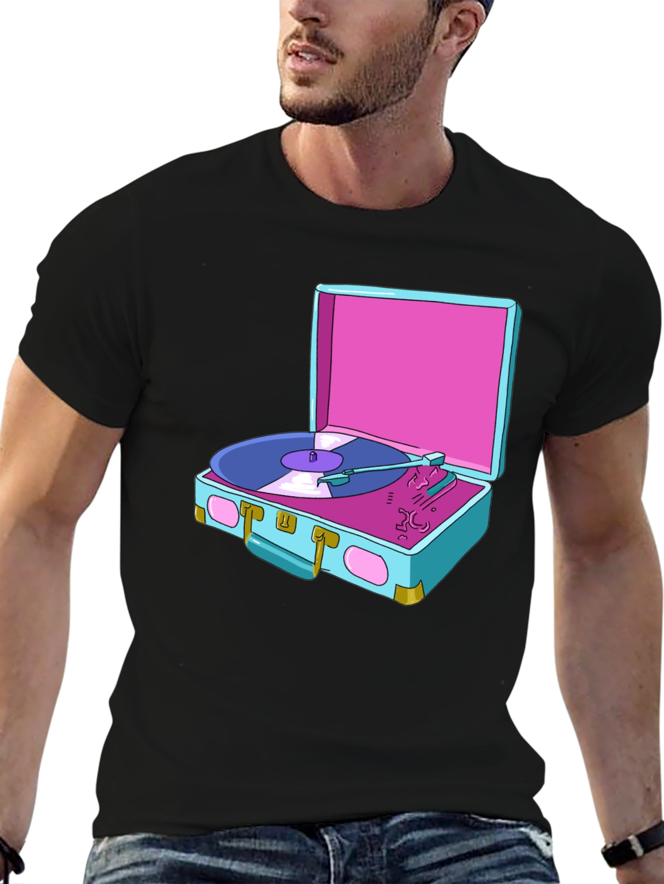 Retro Turntable Graphic Tee