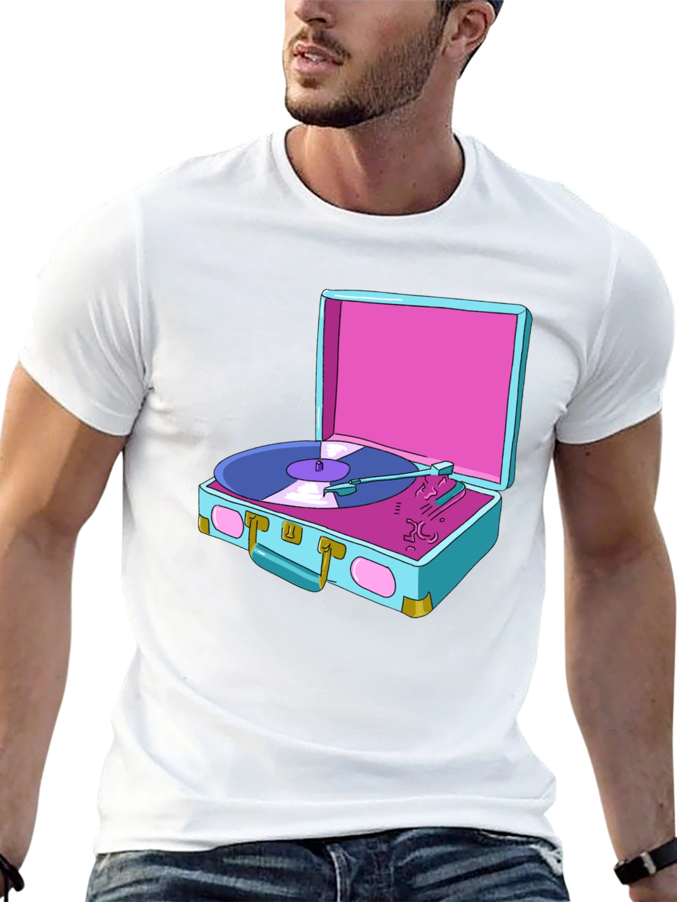 Retro Turntable Graphic Tee
