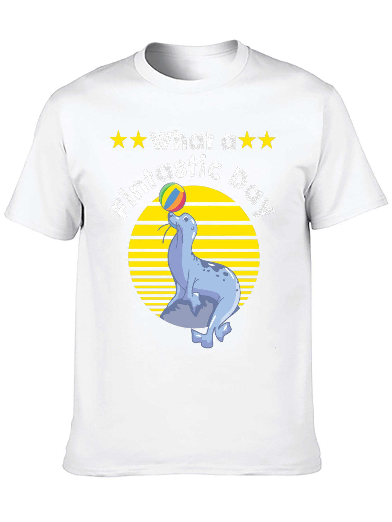 Fintastic Day Seal Graphic T-Shirt