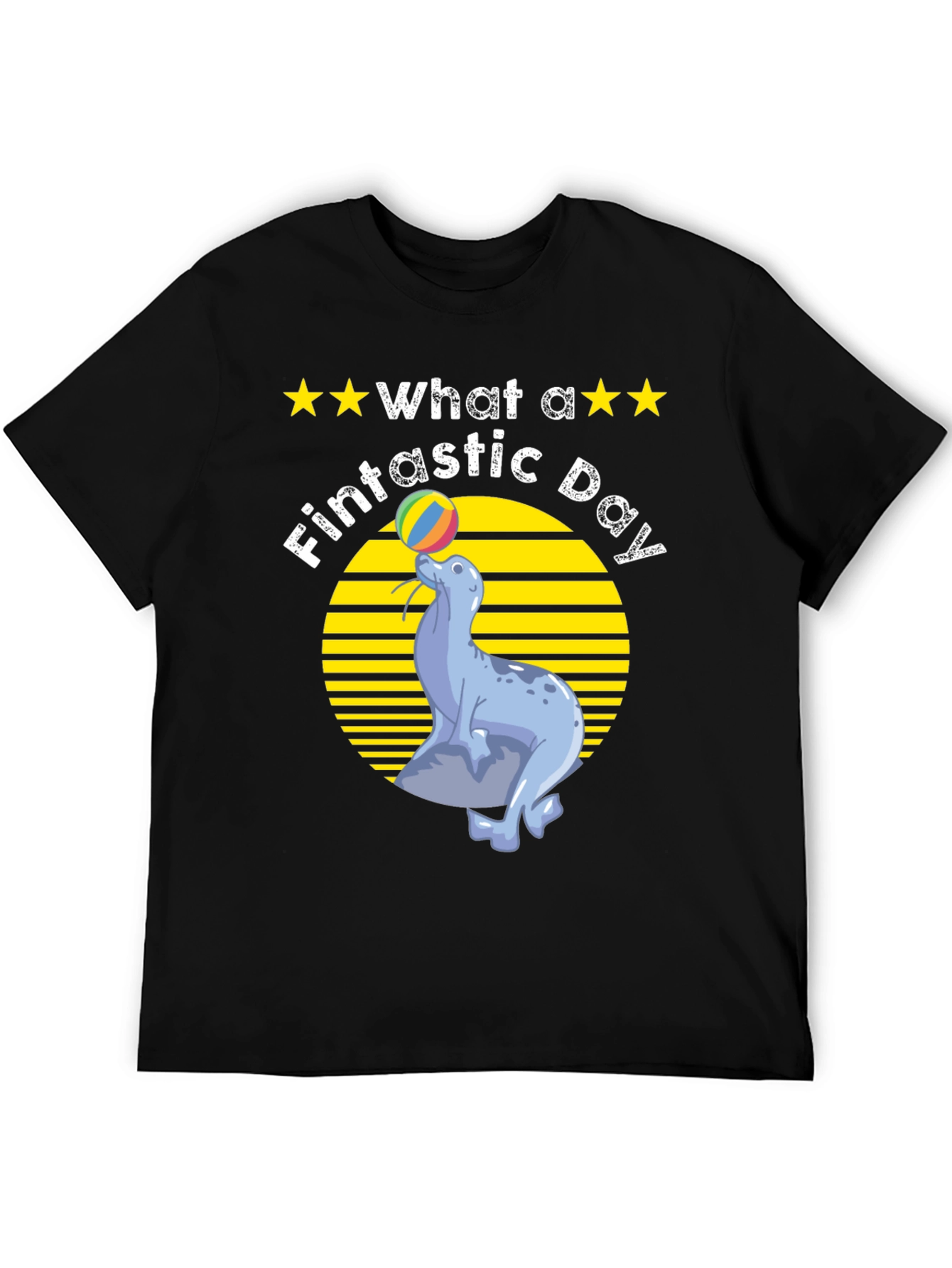 Fintastic Day Seal Graphic T-Shirt