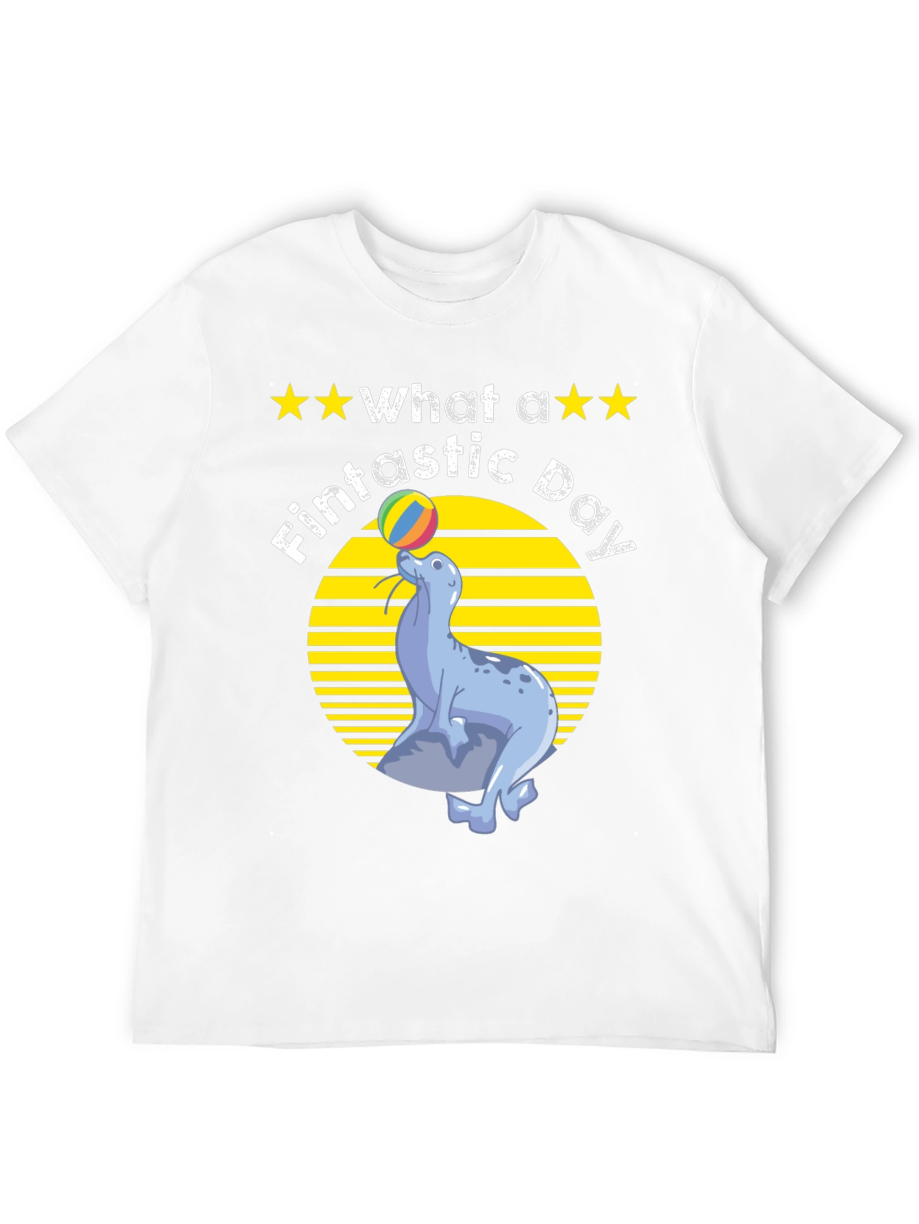 Fintastic Day Seal Graphic T-Shirt