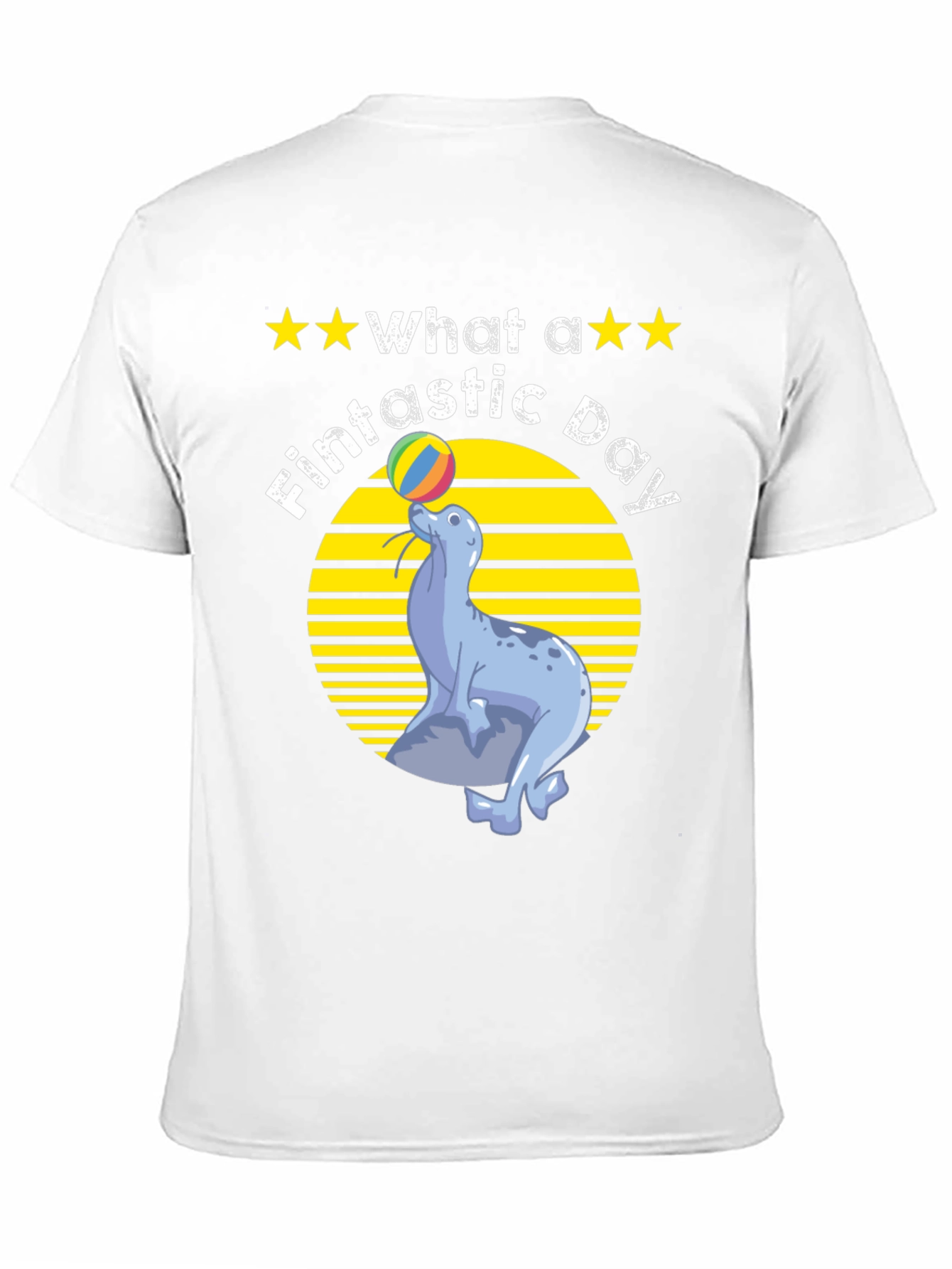 Fintastic Day Seal Graphic T-Shirt