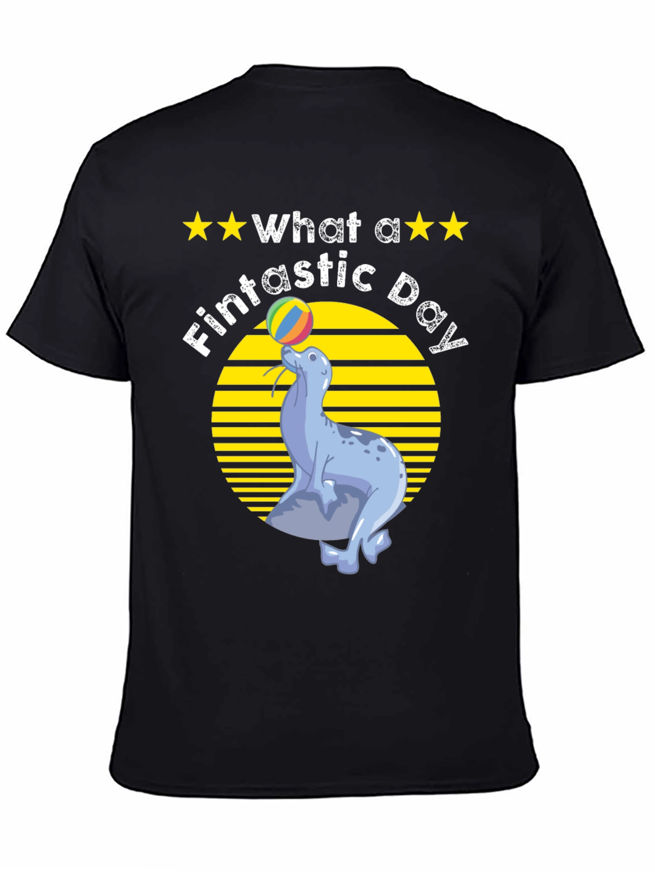 Fintastic Day Seal Graphic T-Shirt
