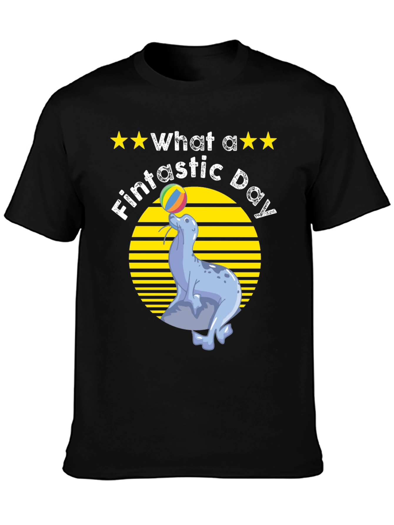 Fintastic Day Seal Graphic T-Shirt