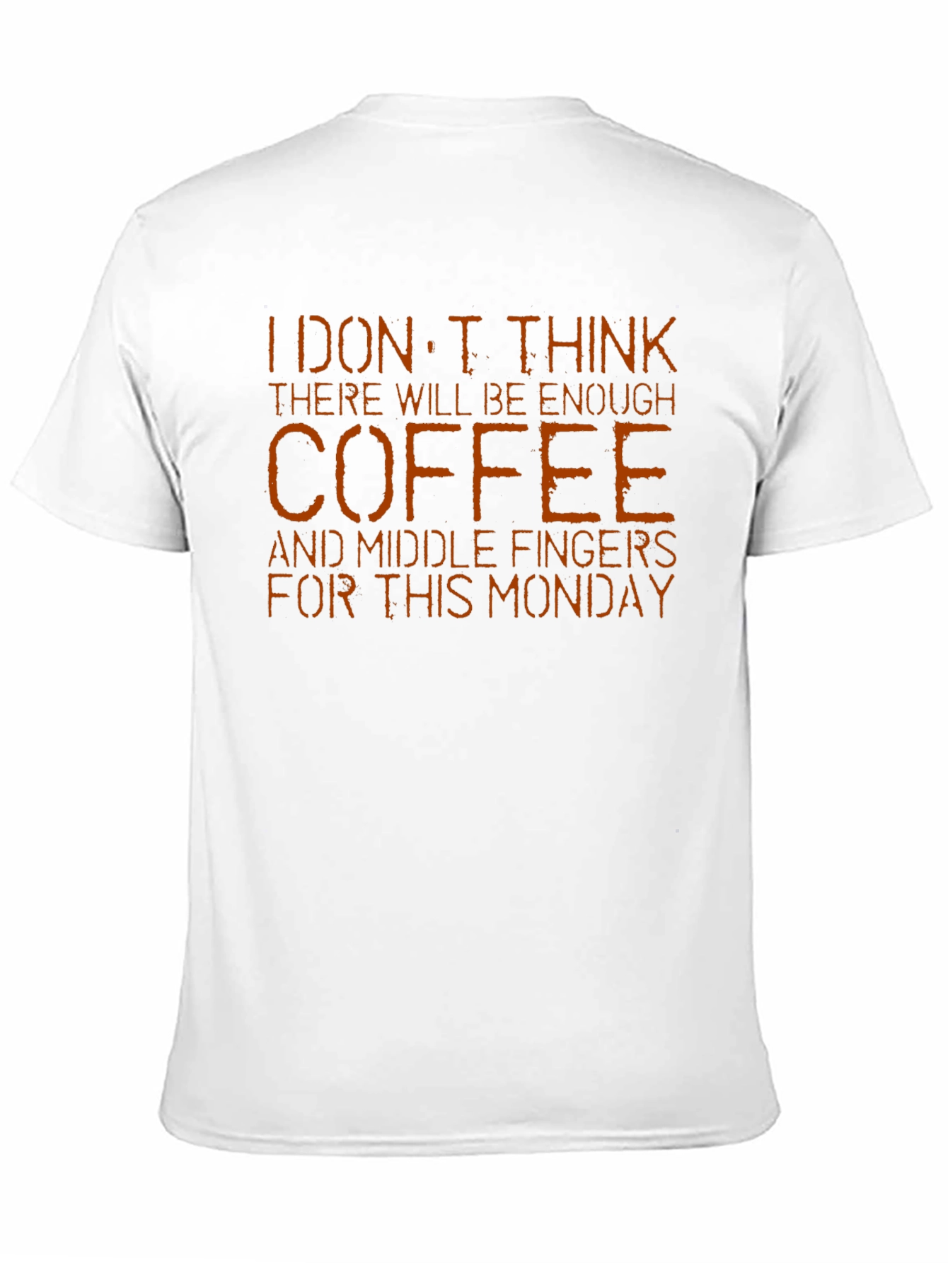 Coffee & Middle Fingers T-Shirt - Monday Mood