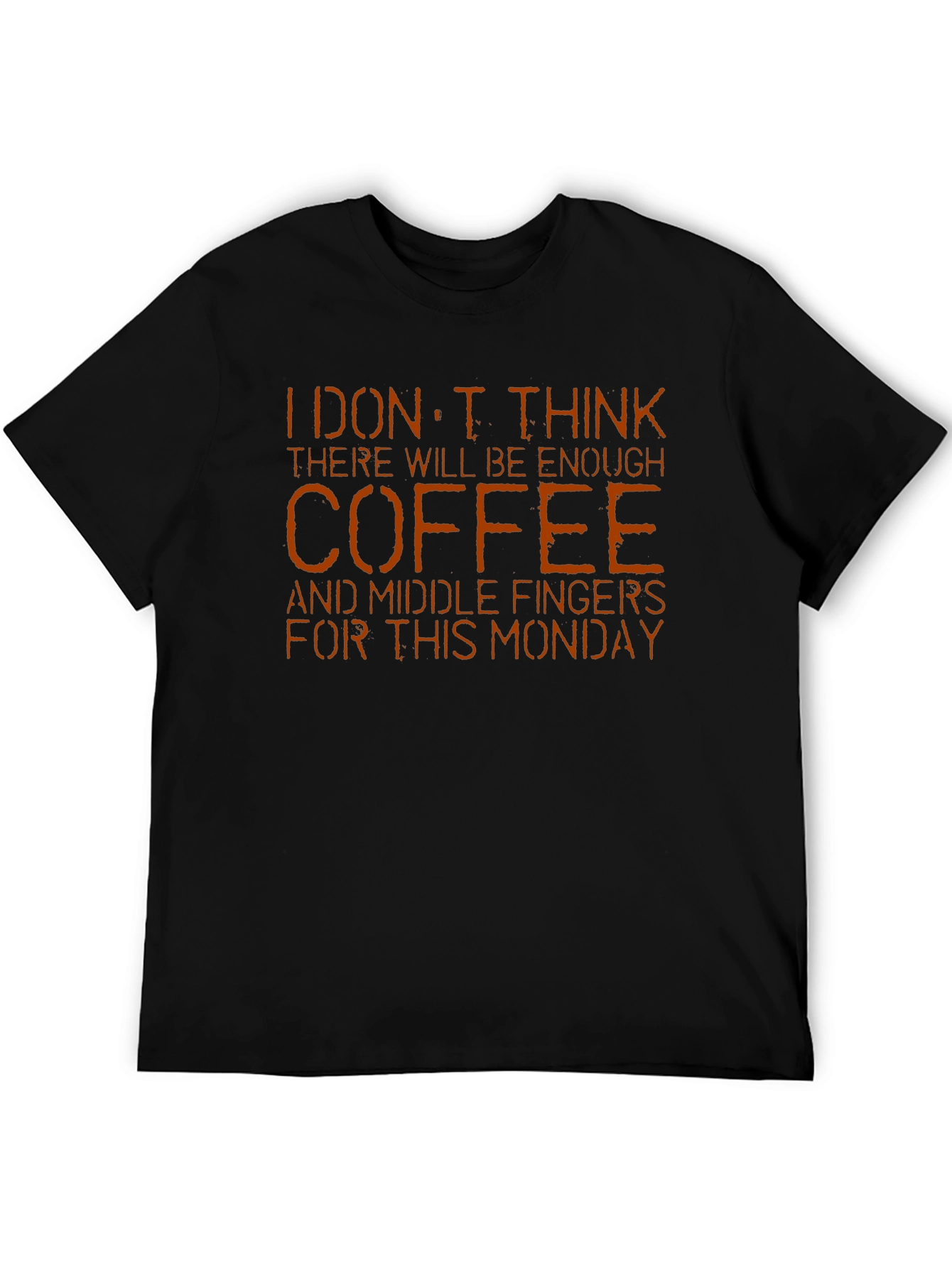 Coffee & Middle Fingers T-Shirt - Monday Mood