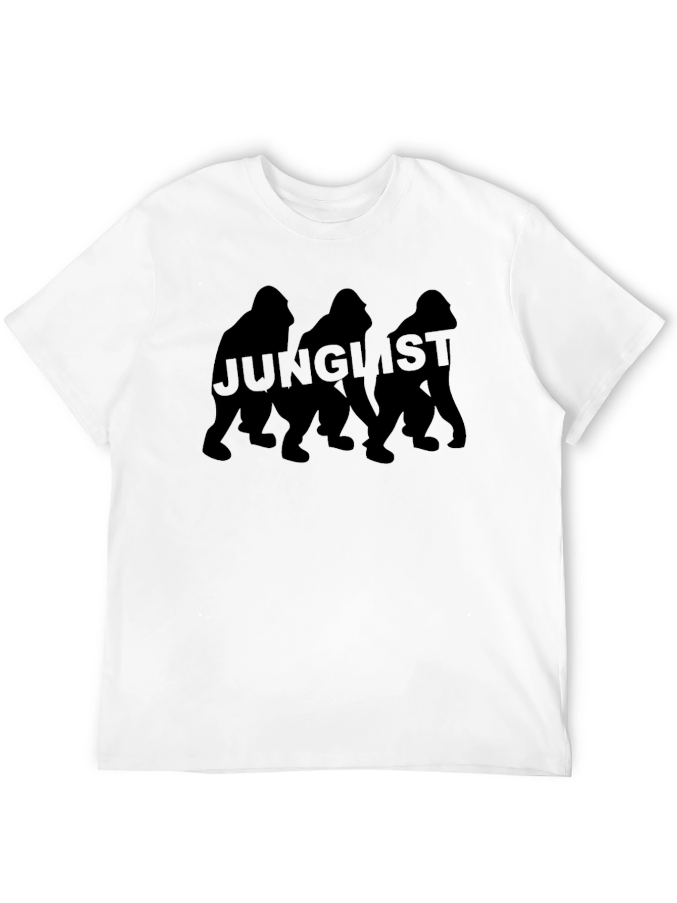 Junglist Gorilla Graphic T-Shirt - Black