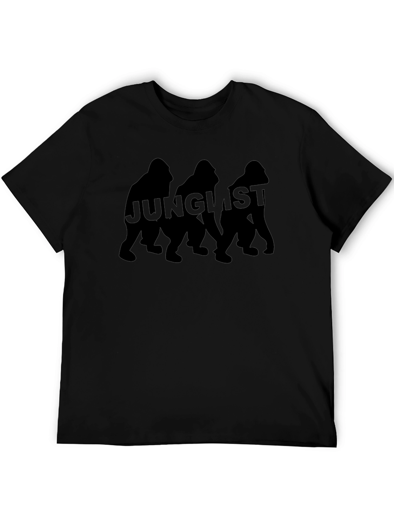 Junglist Gorilla Graphic T-Shirt - Black