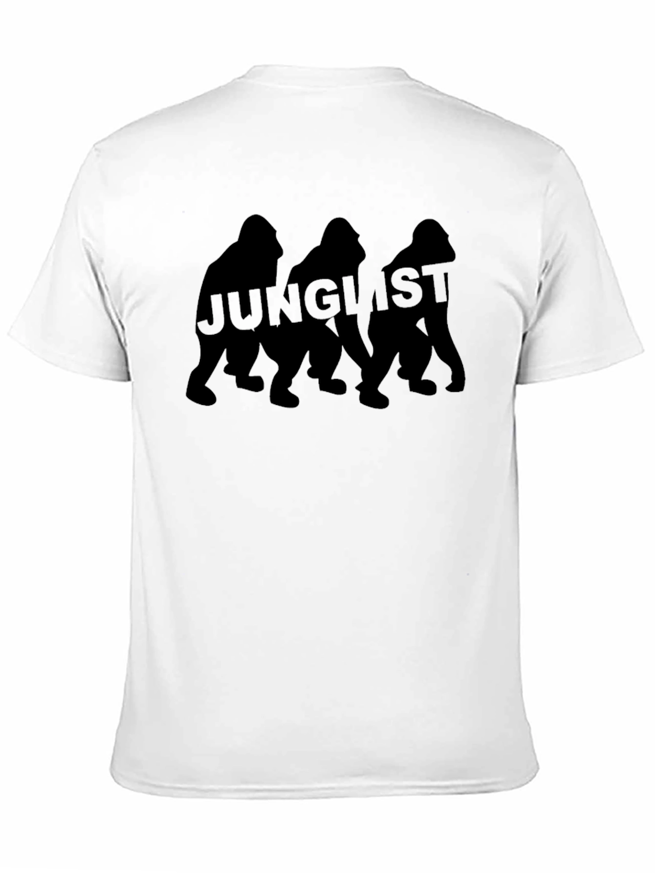 Junglist Gorilla Graphic T-Shirt - Black