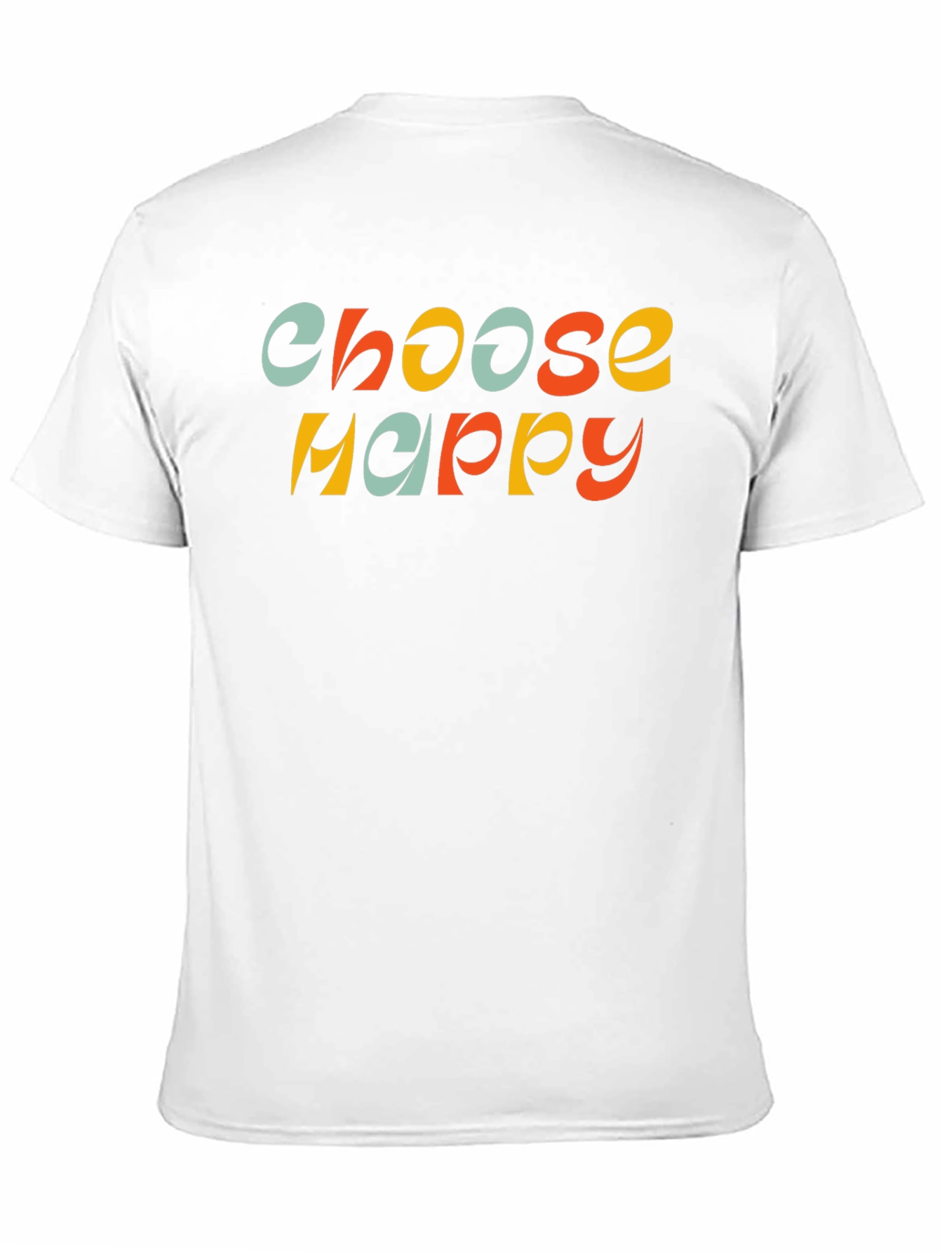 Choose Happy Retro Graphic Tee - Black