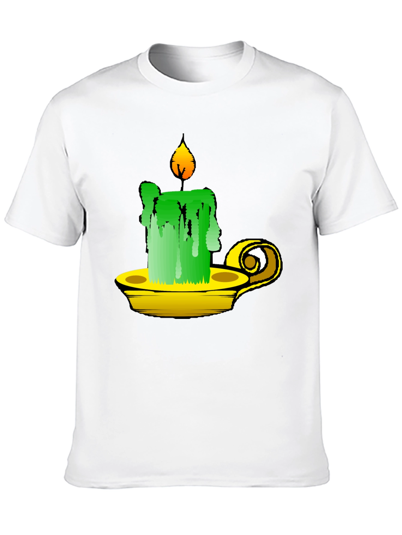 Whimsical Candle T-Shirt - Unique Graphic Tee