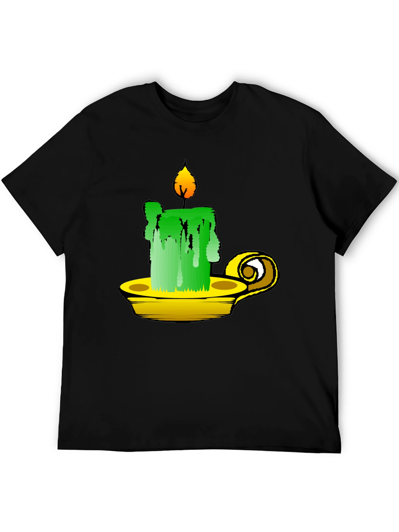 Whimsical Candle T-Shirt - Unique Graphic Tee