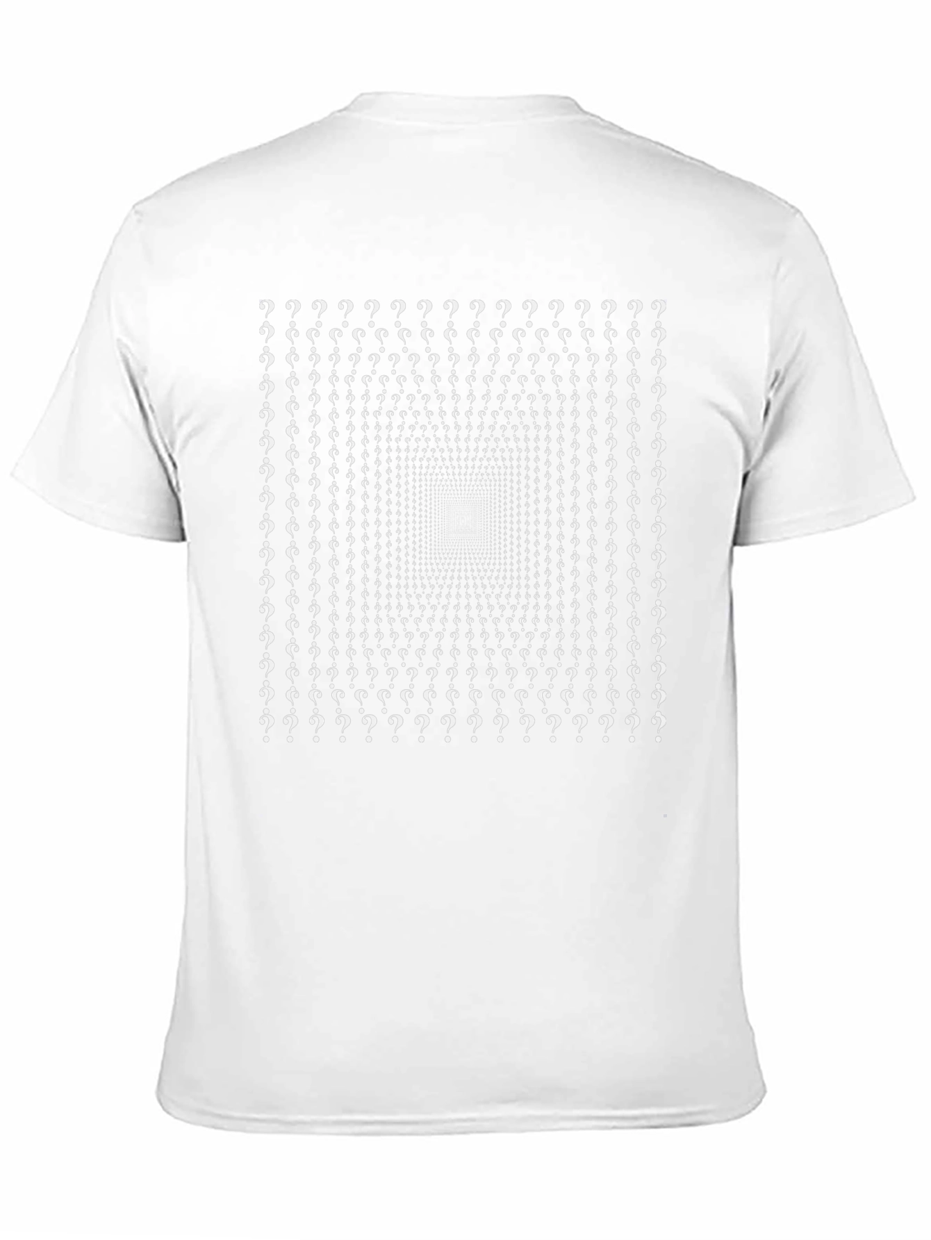 Question Mark Optical Illusion Graphic Tee