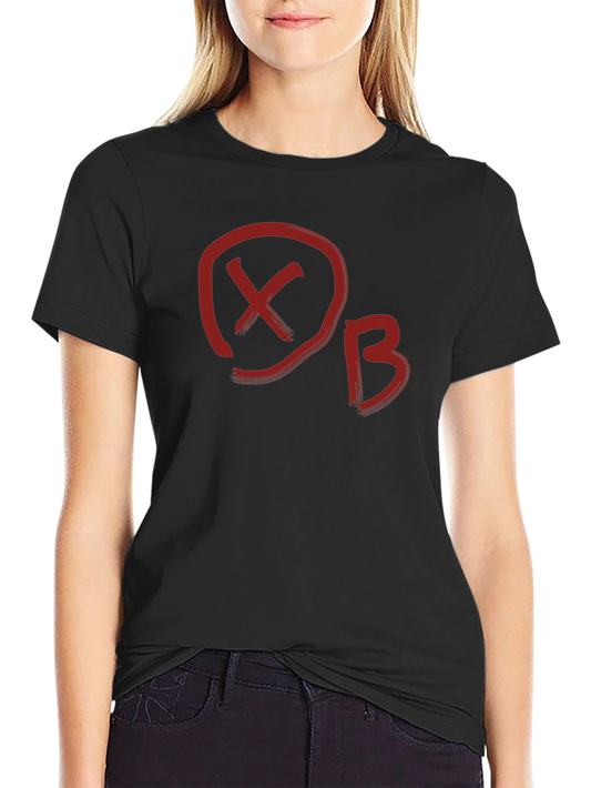 XB Red Graphic Black T-Shirt