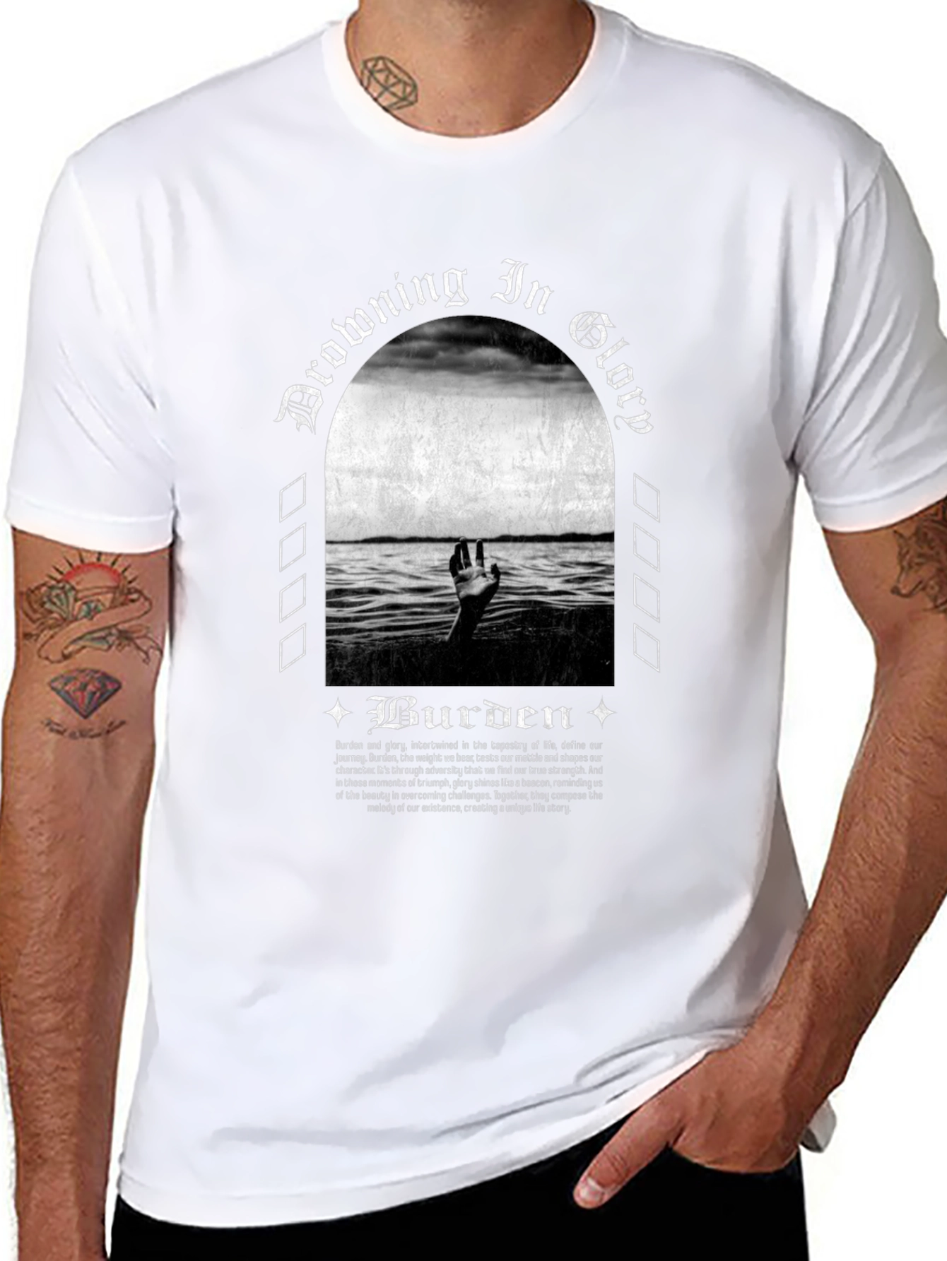 Drowning in Glory Burden Graphic Tee