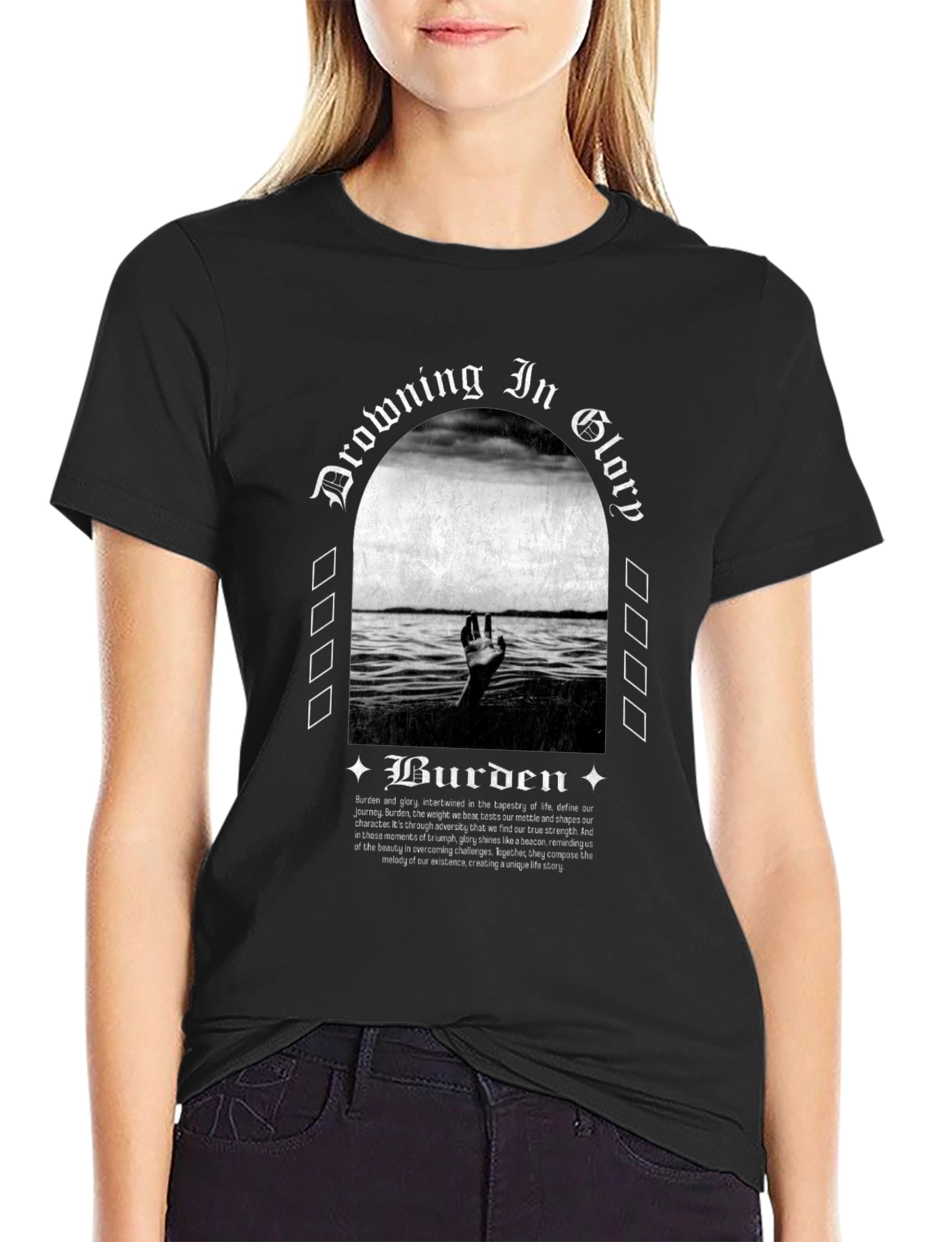 Drowning in Glory Burden Graphic Tee