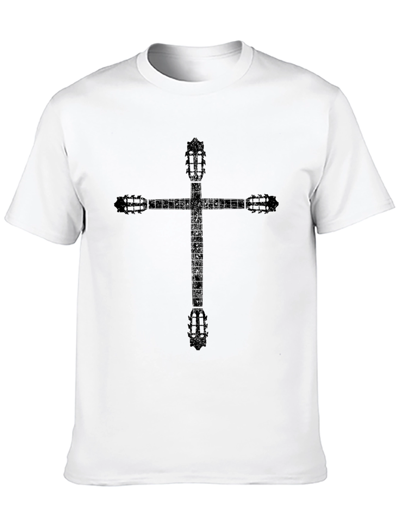 Guitar Cross Graphic Tee - Black