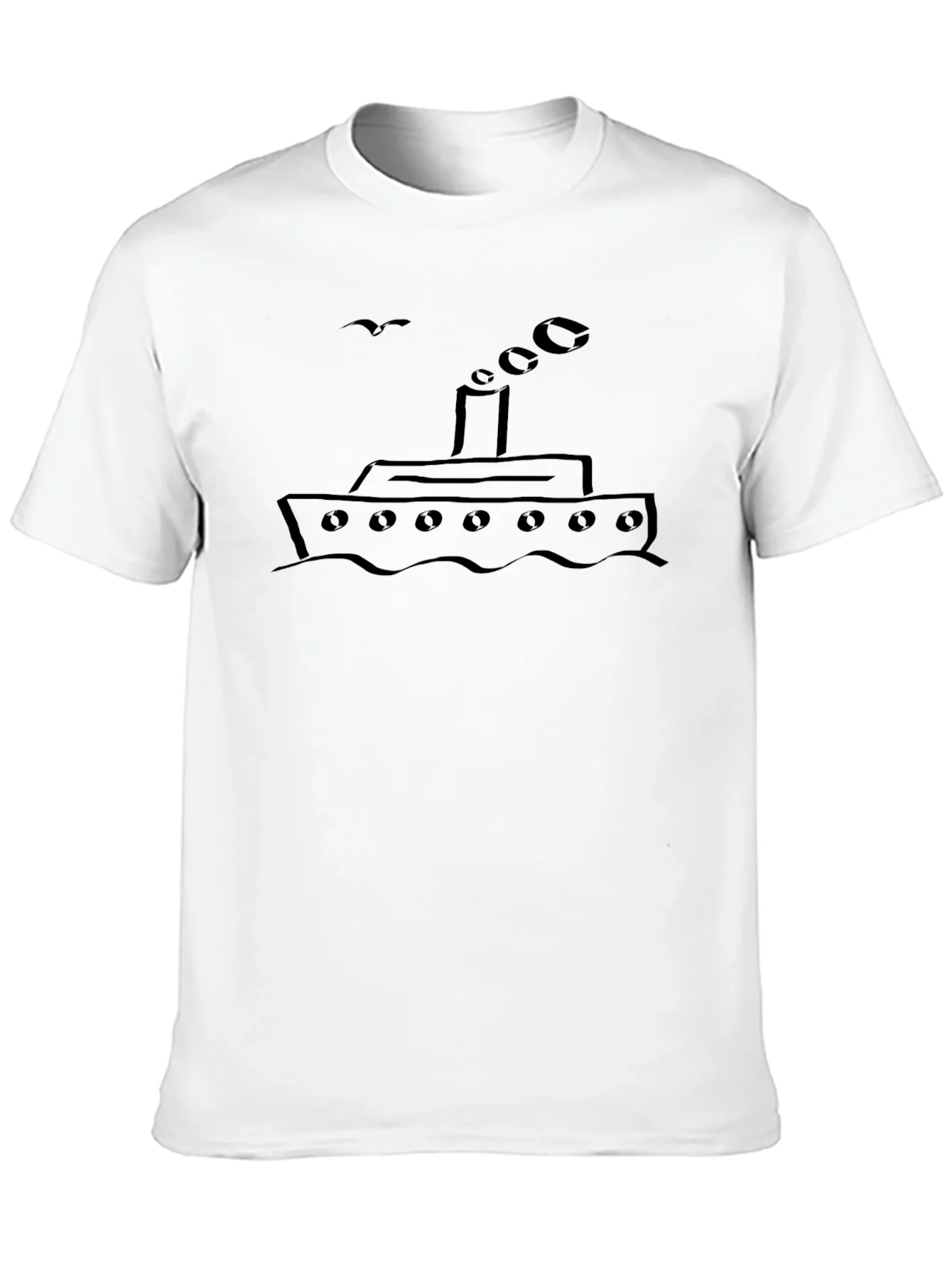 Black Steamship Graphic Tee