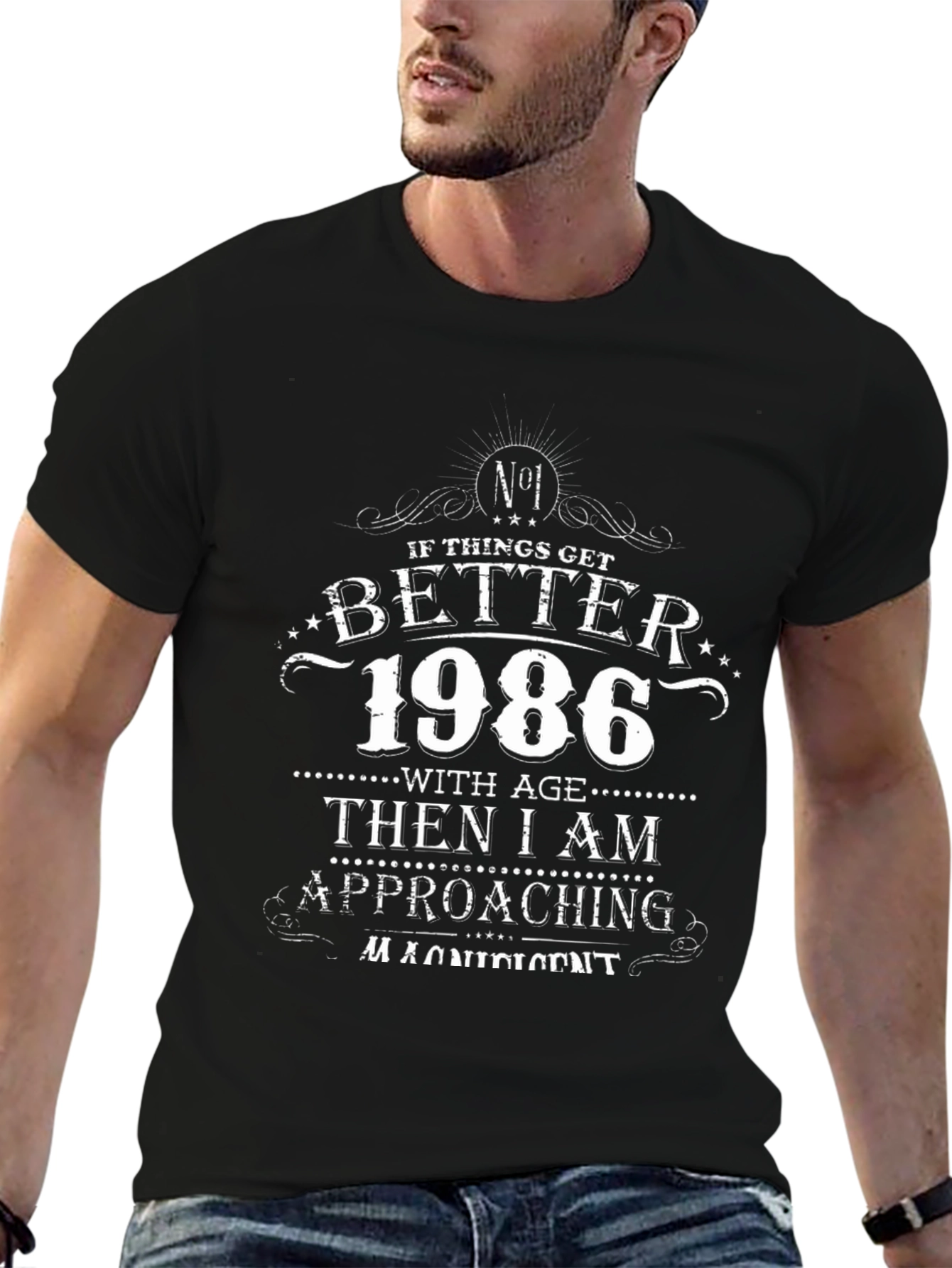 1986 Birthday T-Shirt - Aged to Perfection