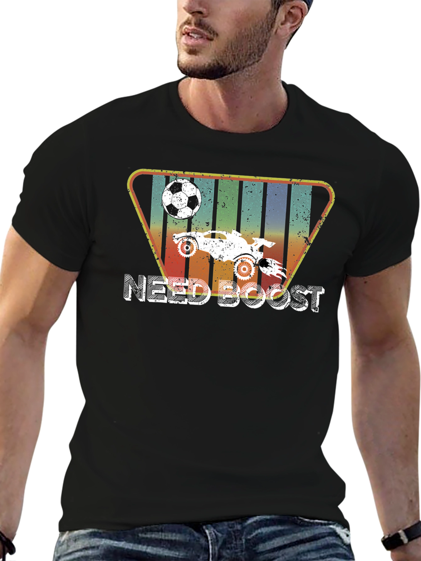 Need Boost Black T-Shirt - Rocket League Inspired