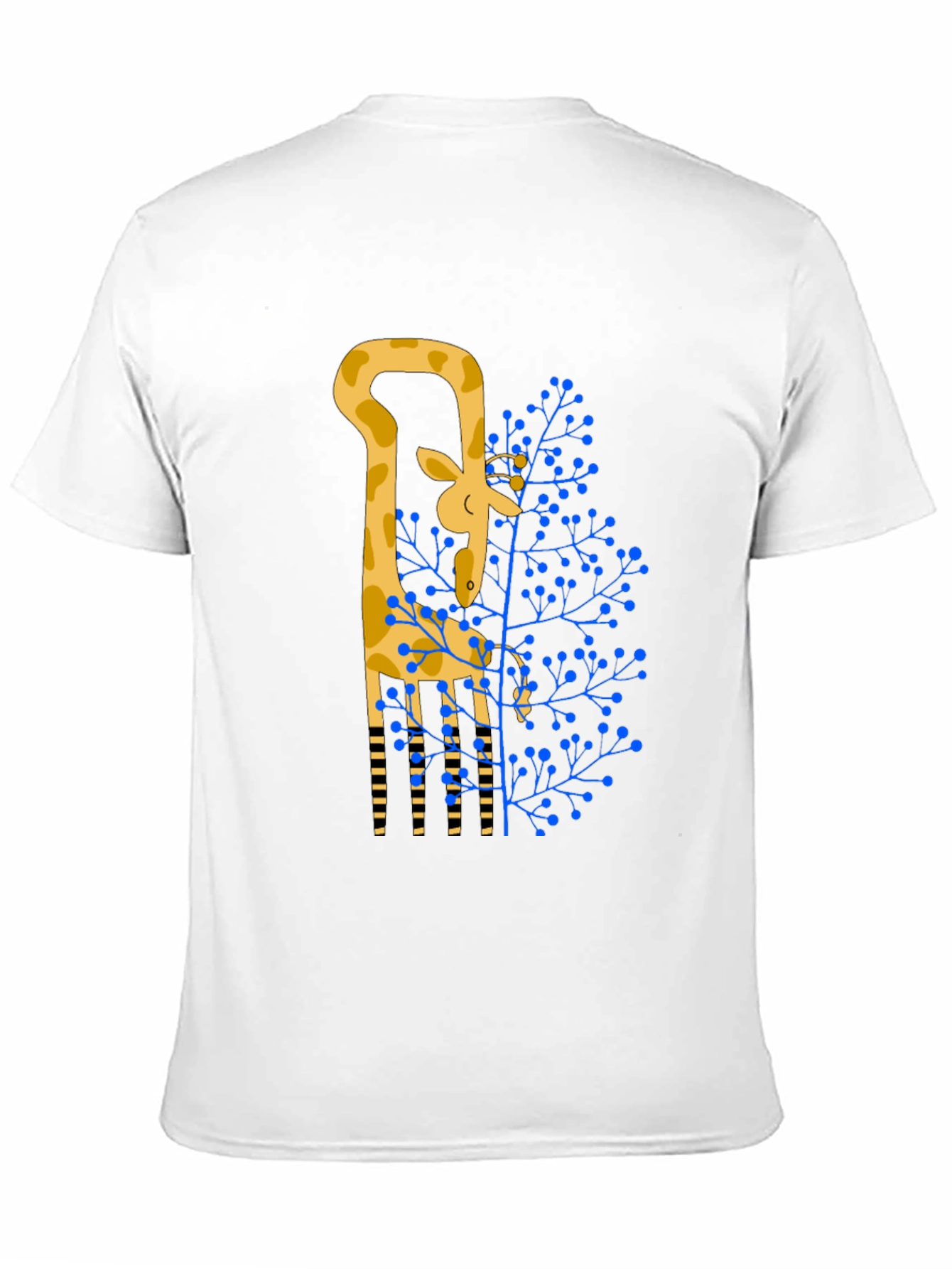 Giraffe Graphic Print Tee - Stylish Black T-Shirt