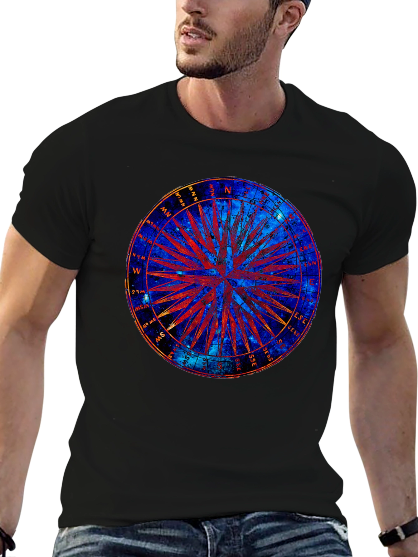 Cosmic Compass Graphic T-Shirt