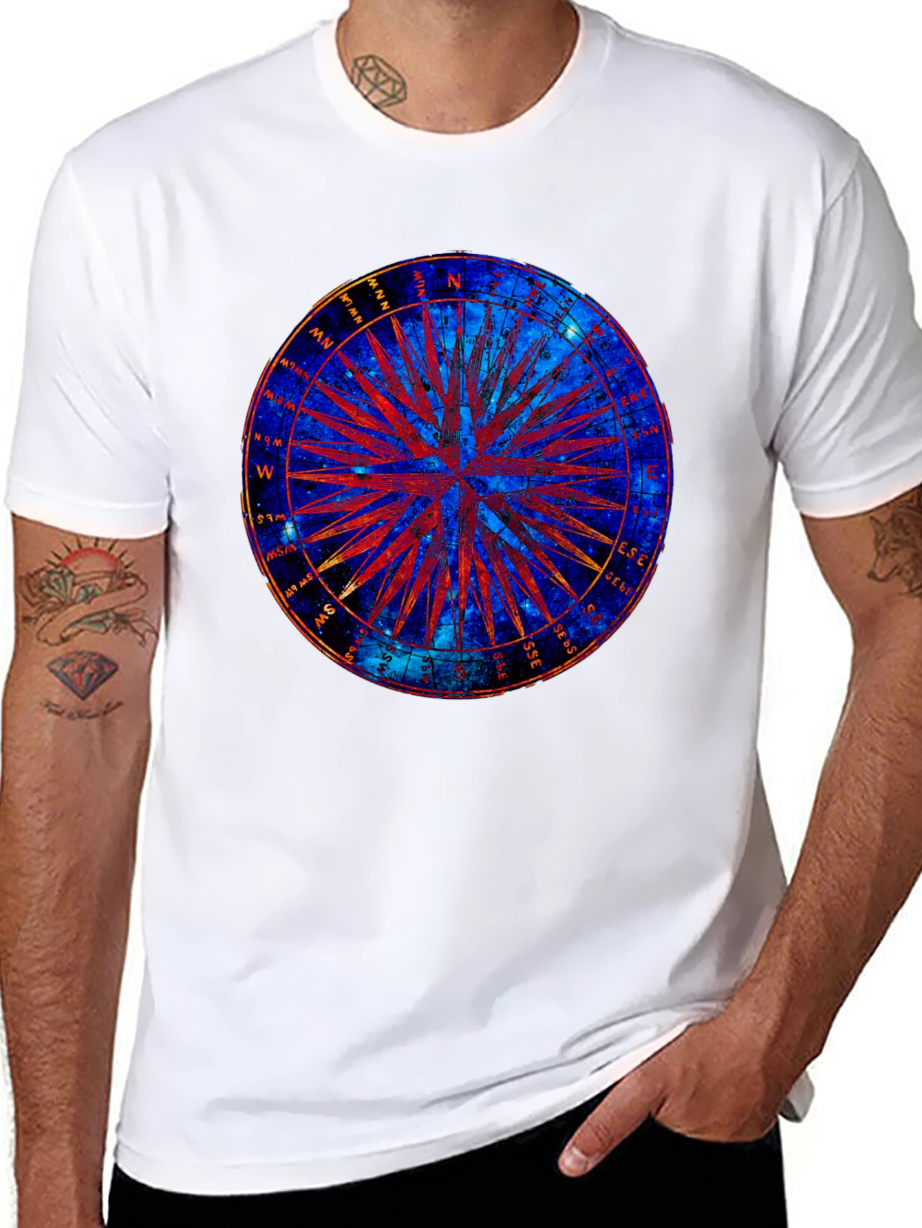 Cosmic Compass Graphic T-Shirt
