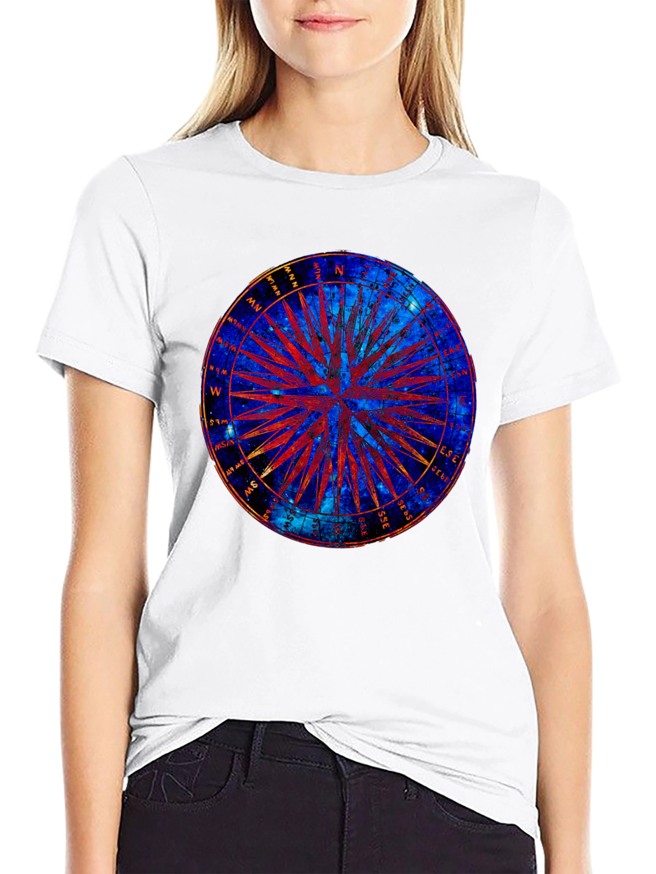 Cosmic Compass Graphic T-Shirt
