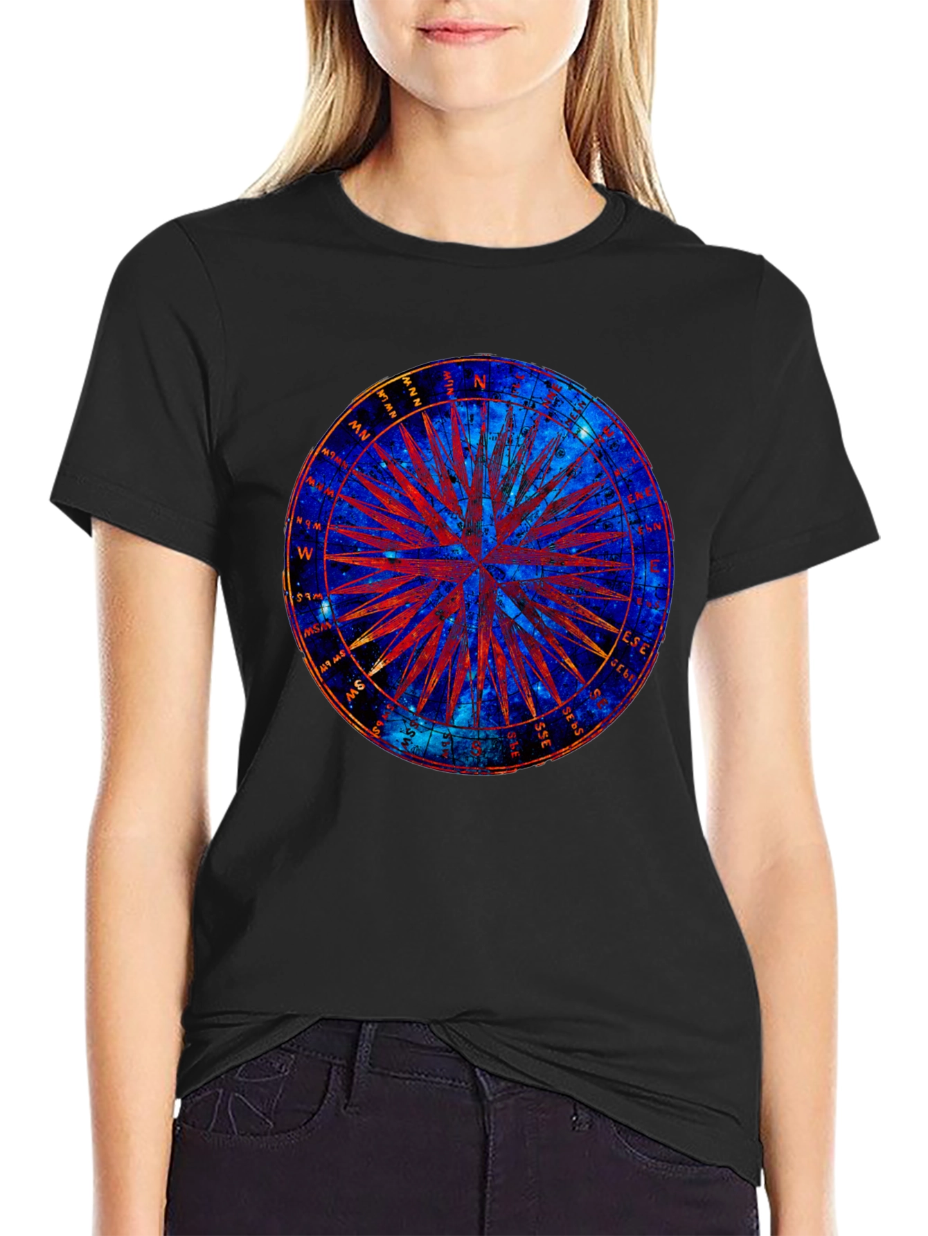 Cosmic Compass Graphic T-Shirt