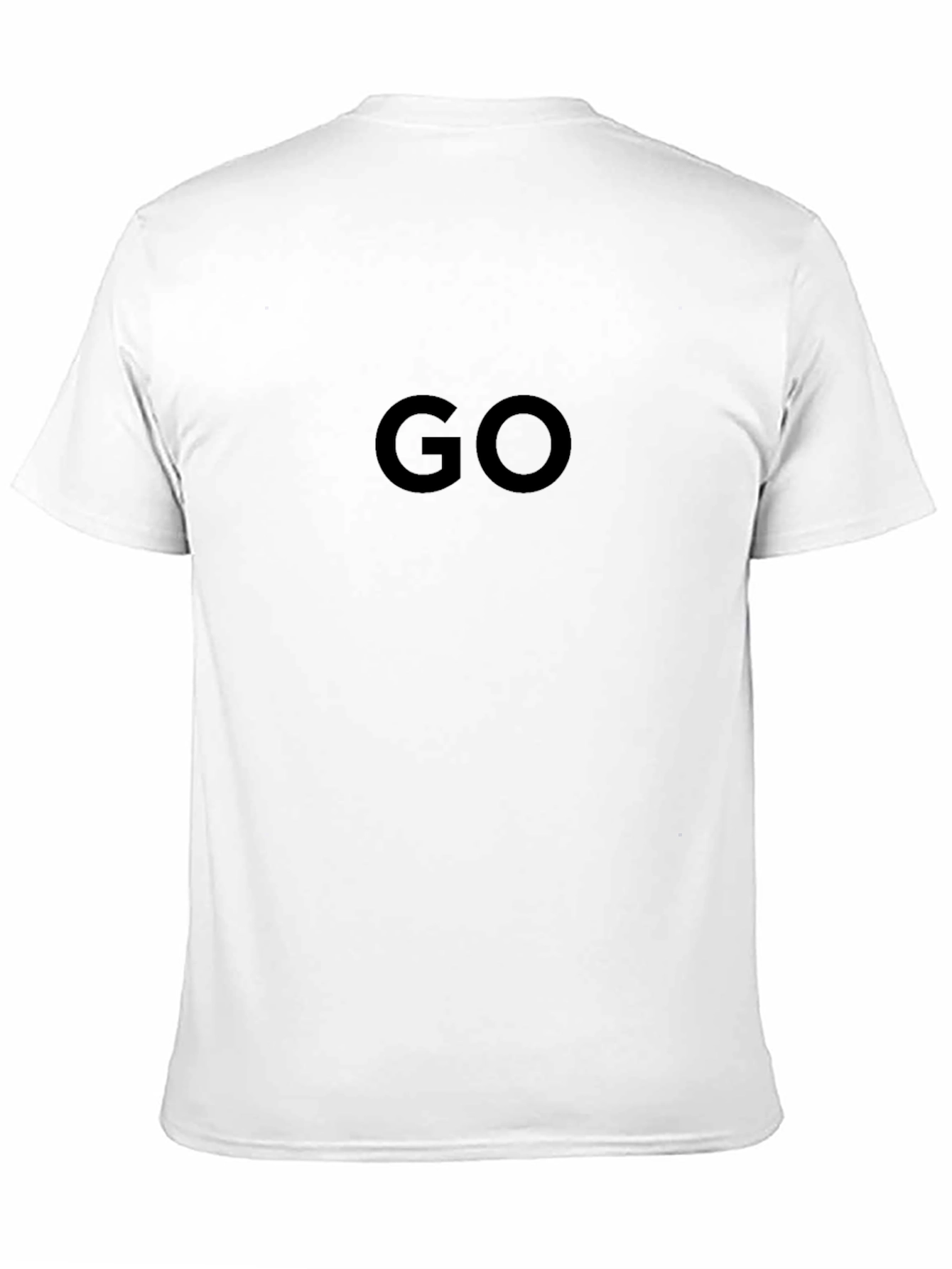 GO Black T-Shirt - Simple & Stylish